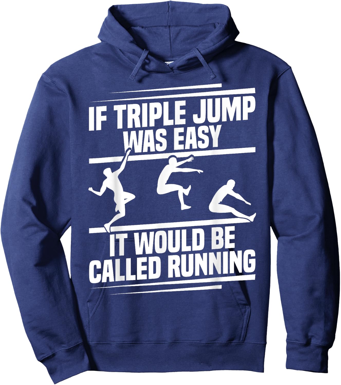 Triple Jump Cleats Track & Field Spikes Triple Jump Hoodie - Hoodie | Navy
