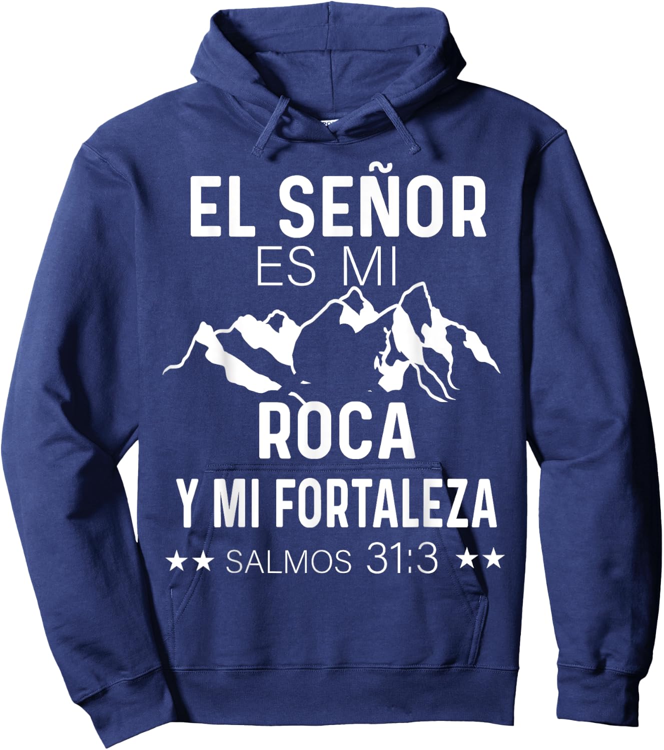 Camiseta cristiana en espanol Versiculo Spanish Christians Hoodie - Hoodie | Navy