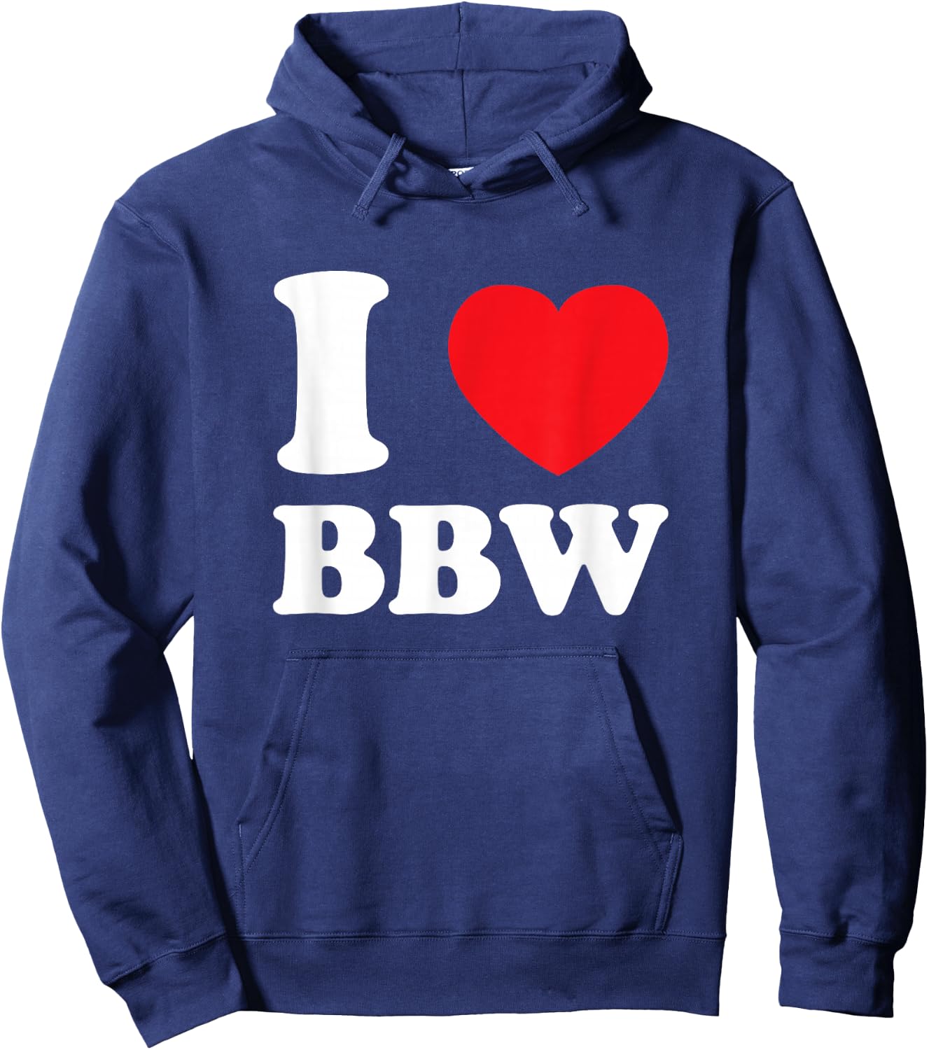I Love Heart BBW And Mature Sexy Women Hoodie - Hoodie | Navy