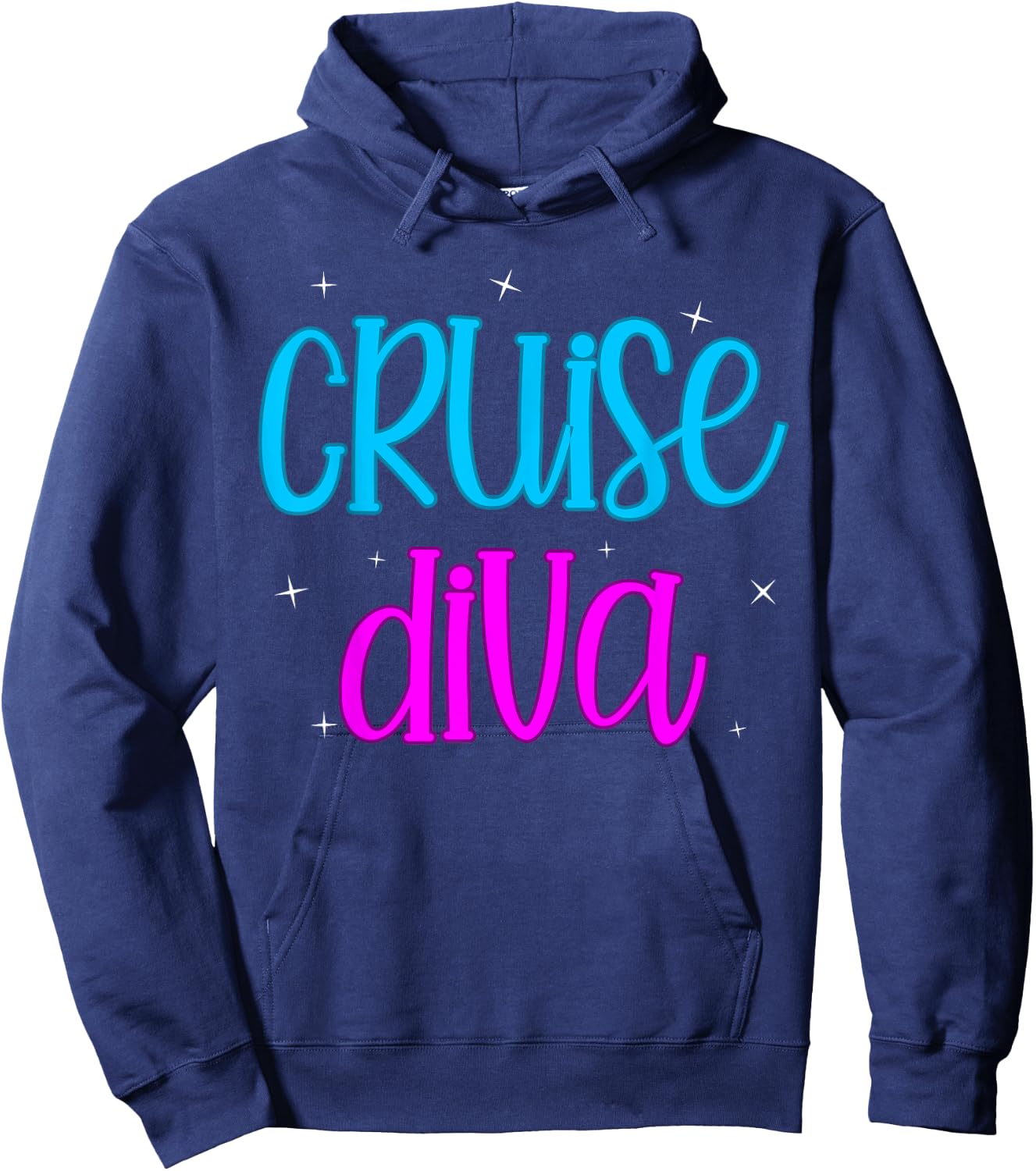 Cruise Ship Diva Women Girls Travel Summer Holiday Hoodie - Hoodie | Navy