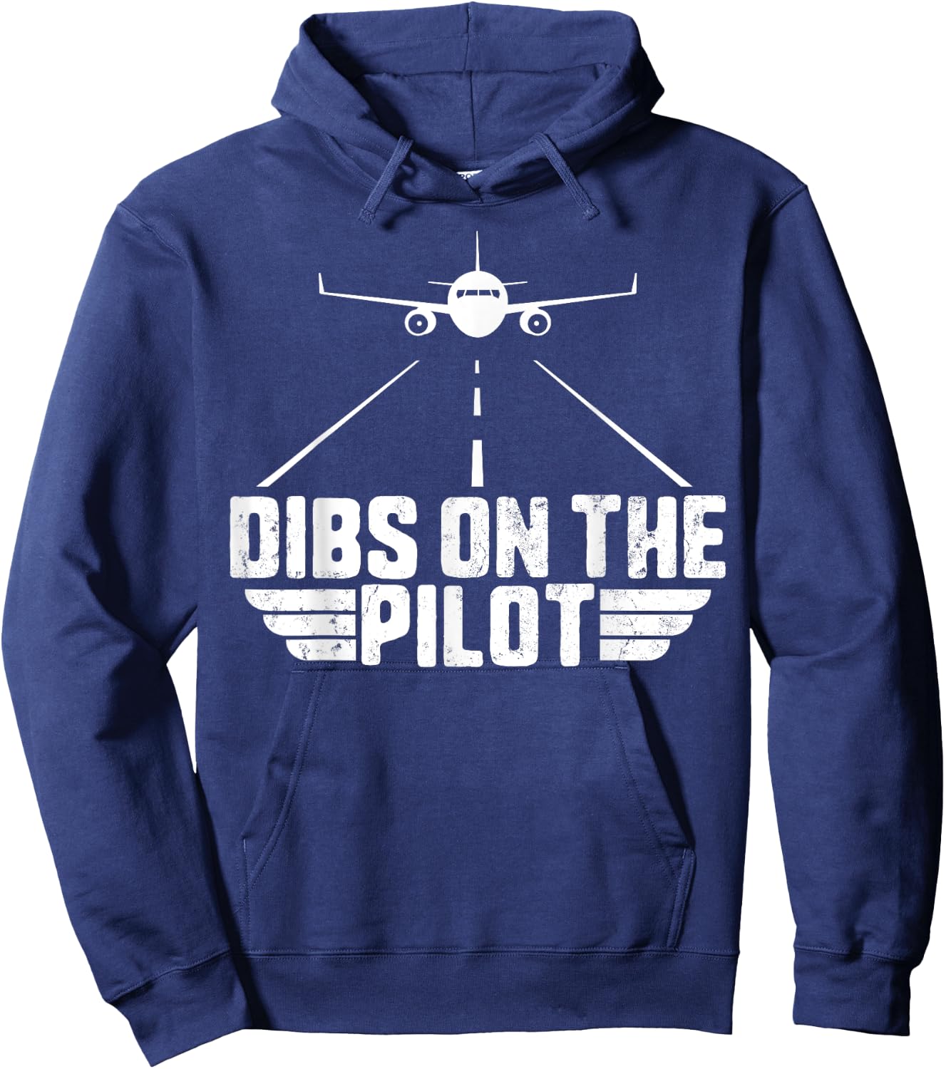 Dibs on the Pilot Aviation Aircraft Plane Girlfriend Wife Hoodie - Hoodie | Navy