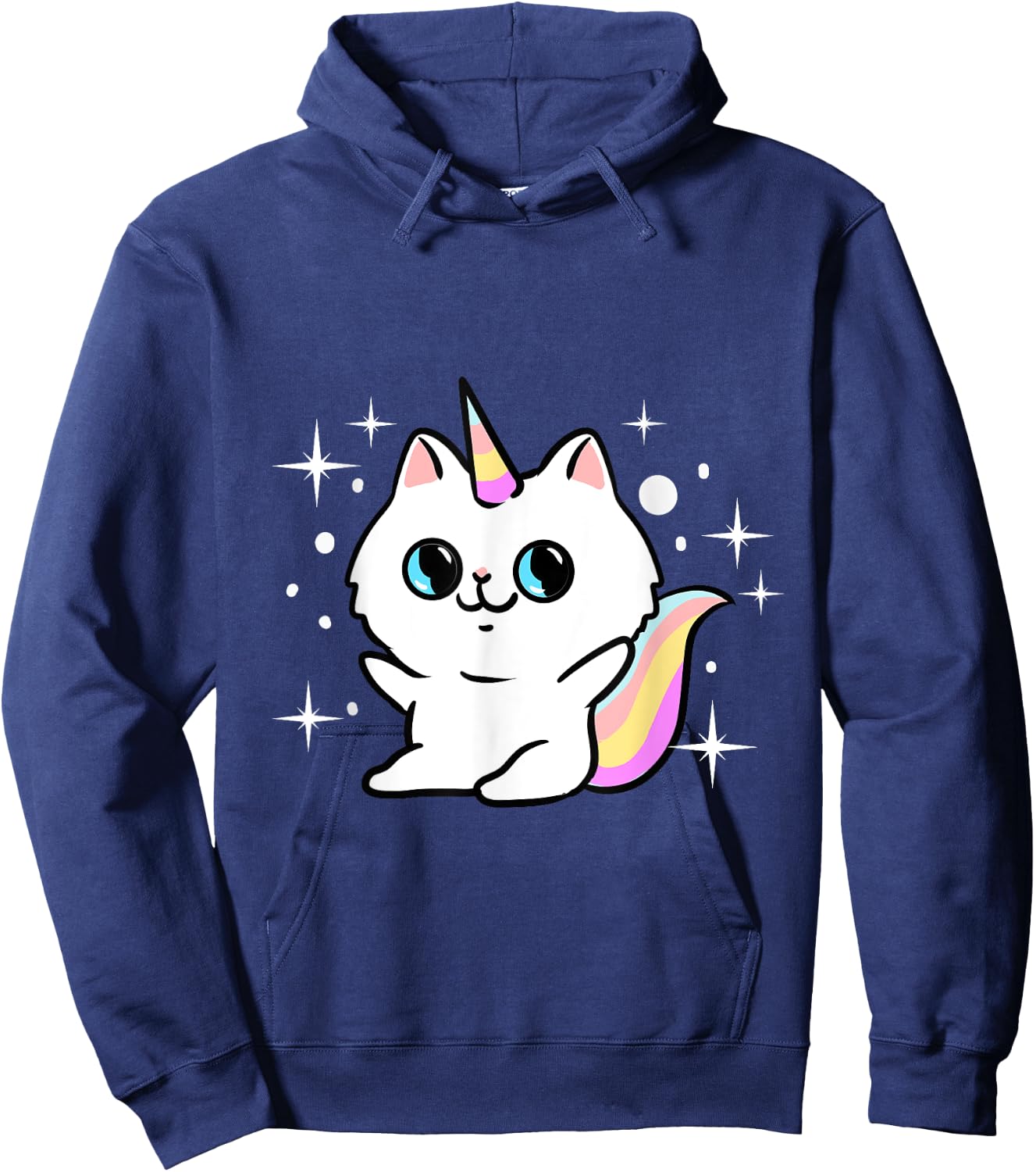 Caticorn Cat Unicorn Hoodie - Hoodie | Navy