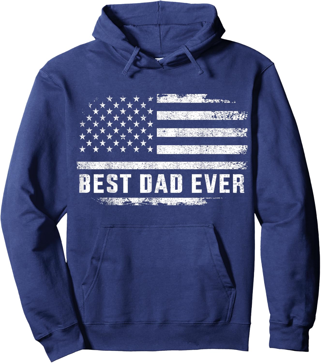 Best dad ever usa flag for fathers day birthday christmas Hoodie - Hoodie | Navy