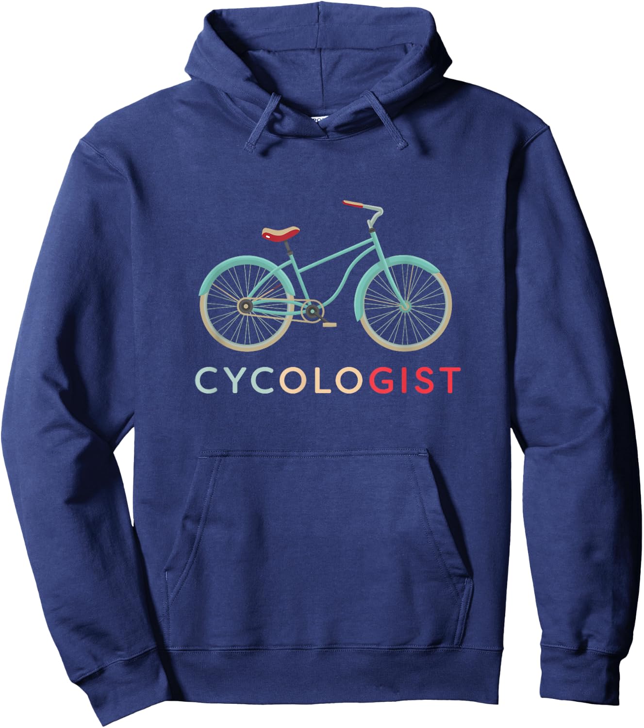Cycologist Funny Vintage Bicycle design - Bike Cyclists Gift Hoodie - Hoodie | Navy