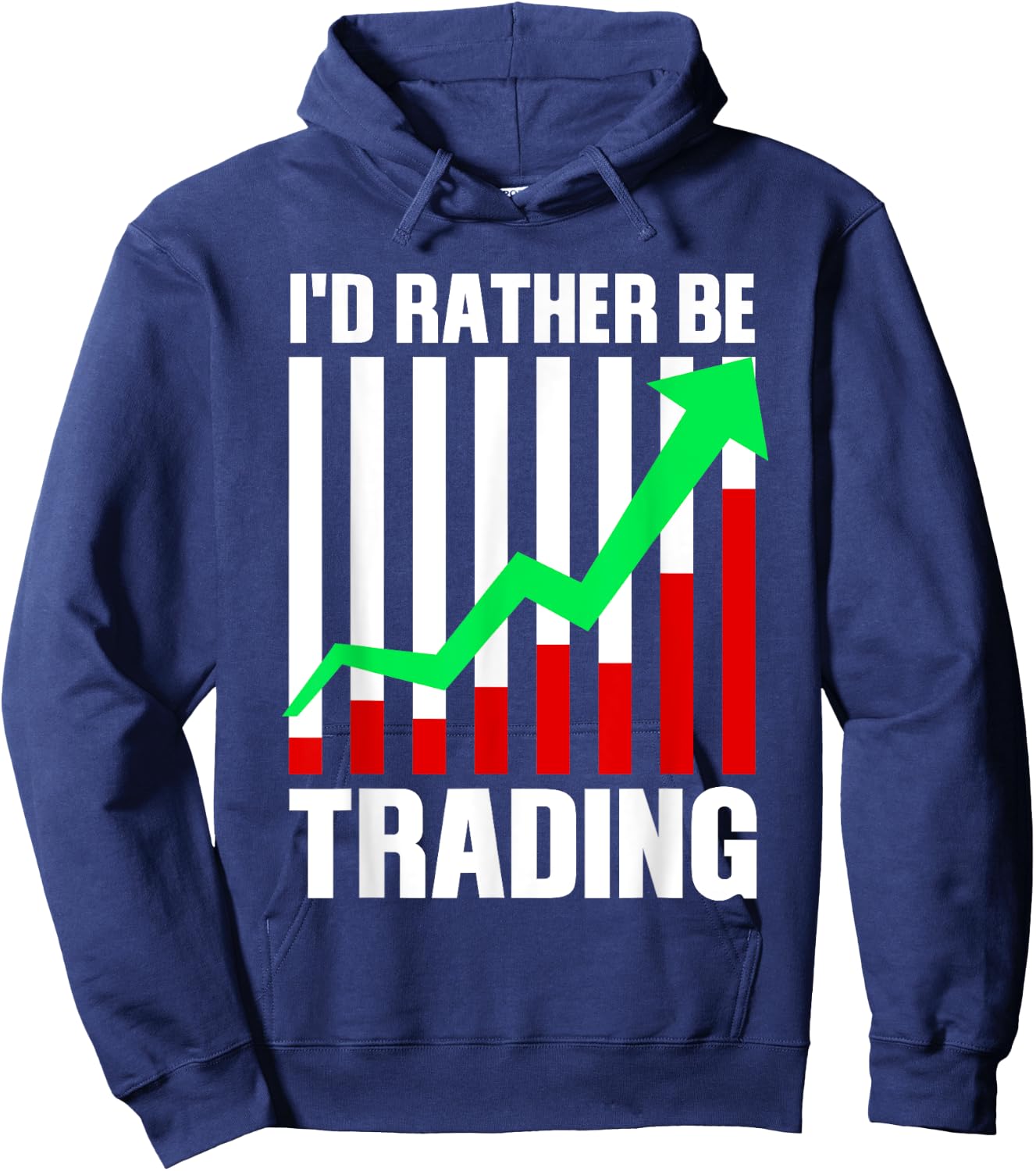 Funny Stock Trading Gift Stock Market Trader Men Women Hoodie - Hoodie | Navy