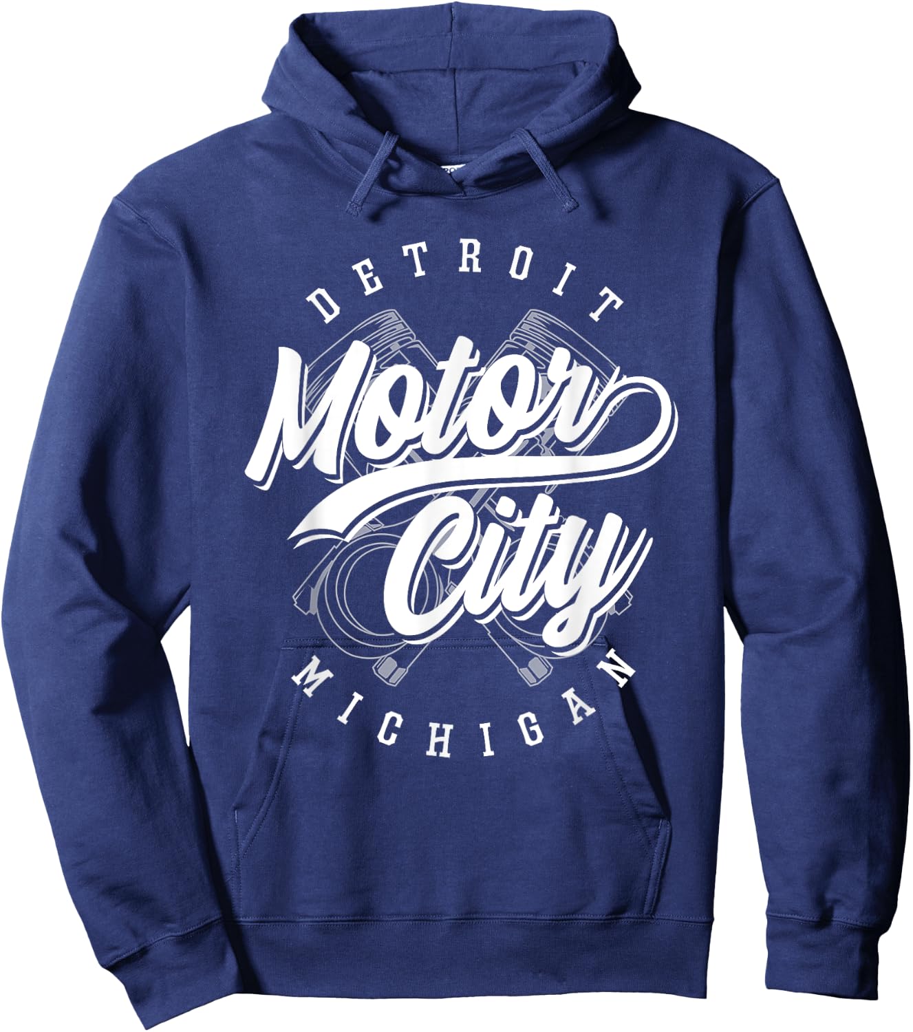 Classic Detroit Motor City Michigan Michiganians Pride Gift Hoodie - Hoodie | Navy