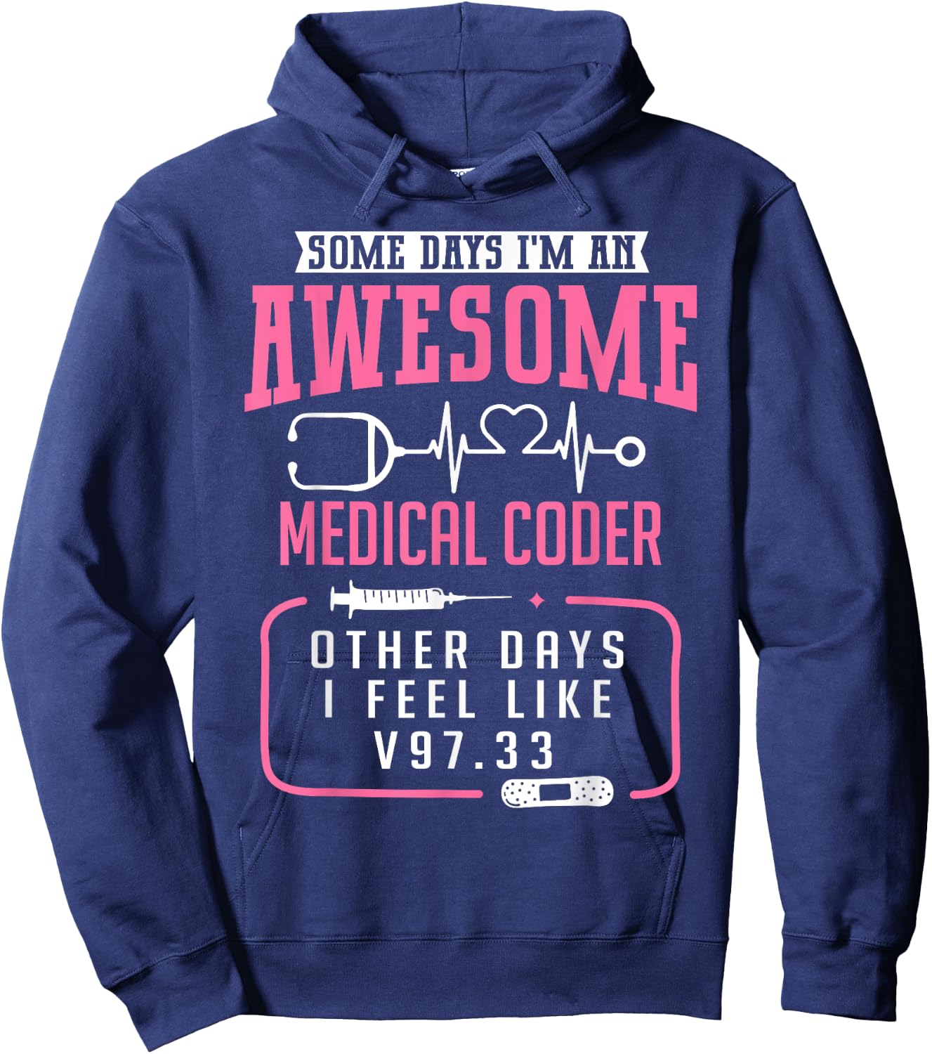 Medical Coder Awesome Medical Coder Hoodie - Hoodie | Navy