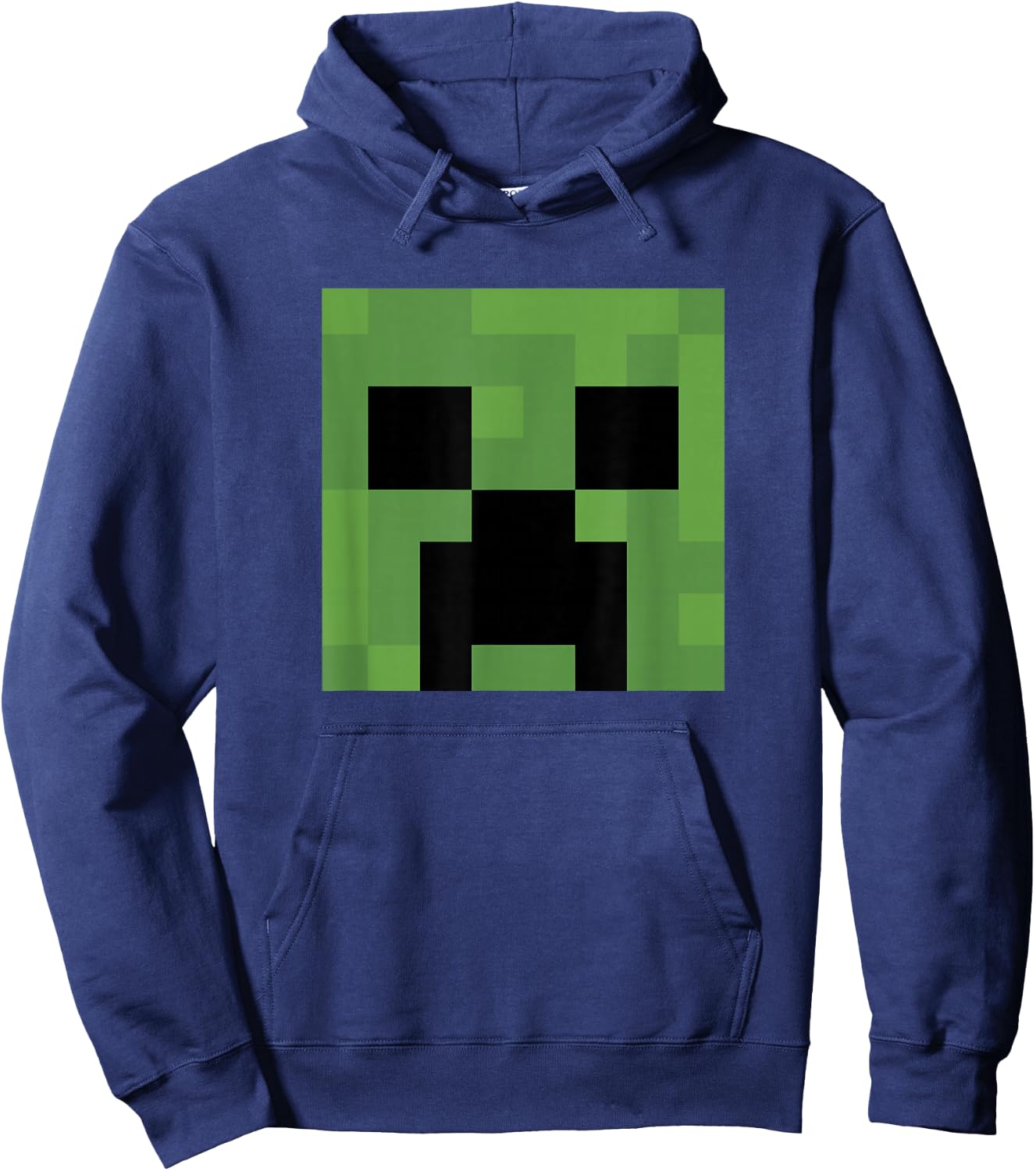 Minecraft Creeper Big Face Hoodie - Hoodie | Navy