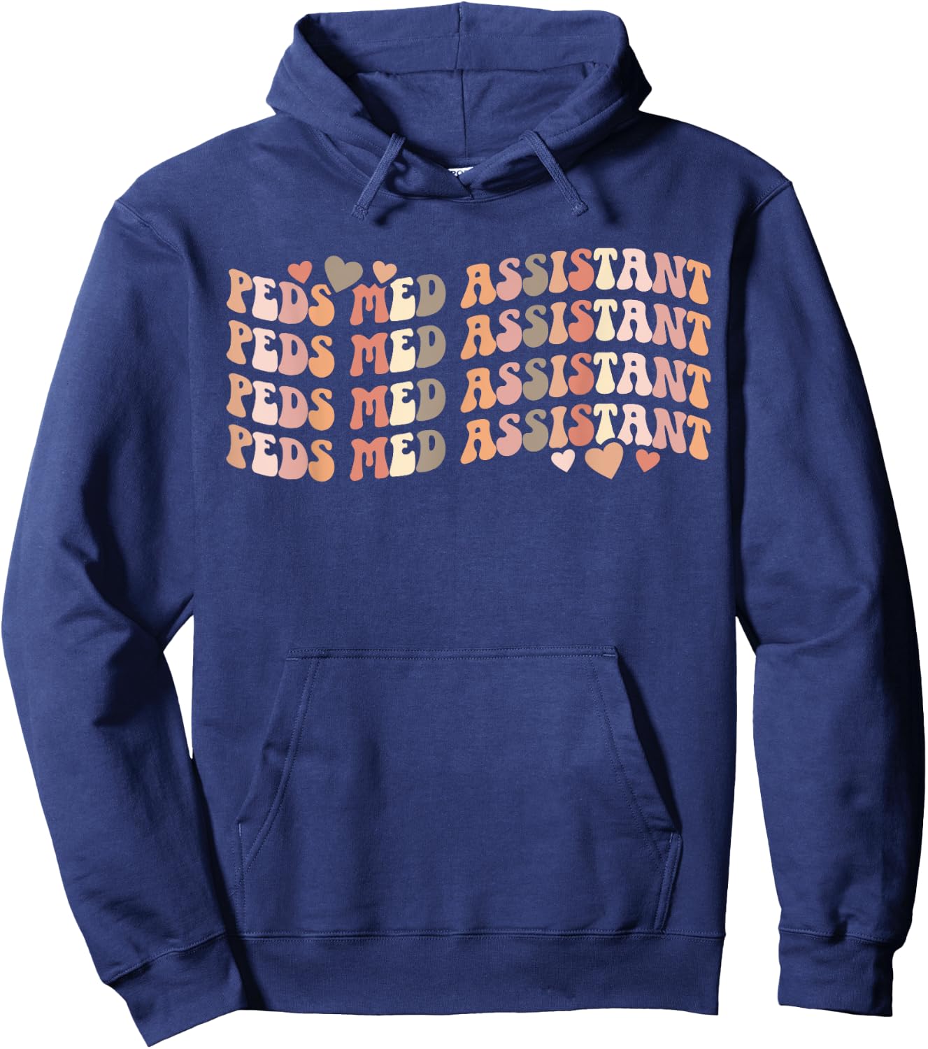 Groovy Peds Medical Assistant Pediatric Medical Assistant Hoodie - Hoodie | Navy