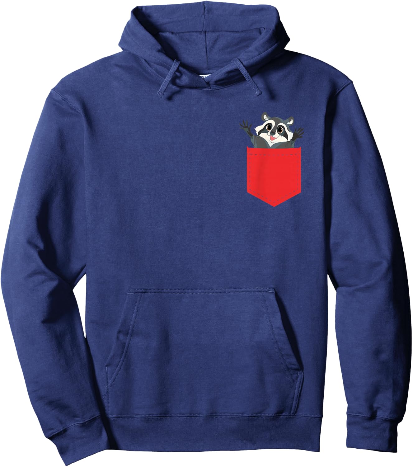 Cute Trash Panda Pocket Raccoon Wildlife Animal Racoon Hoodie - Hoodie | Navy