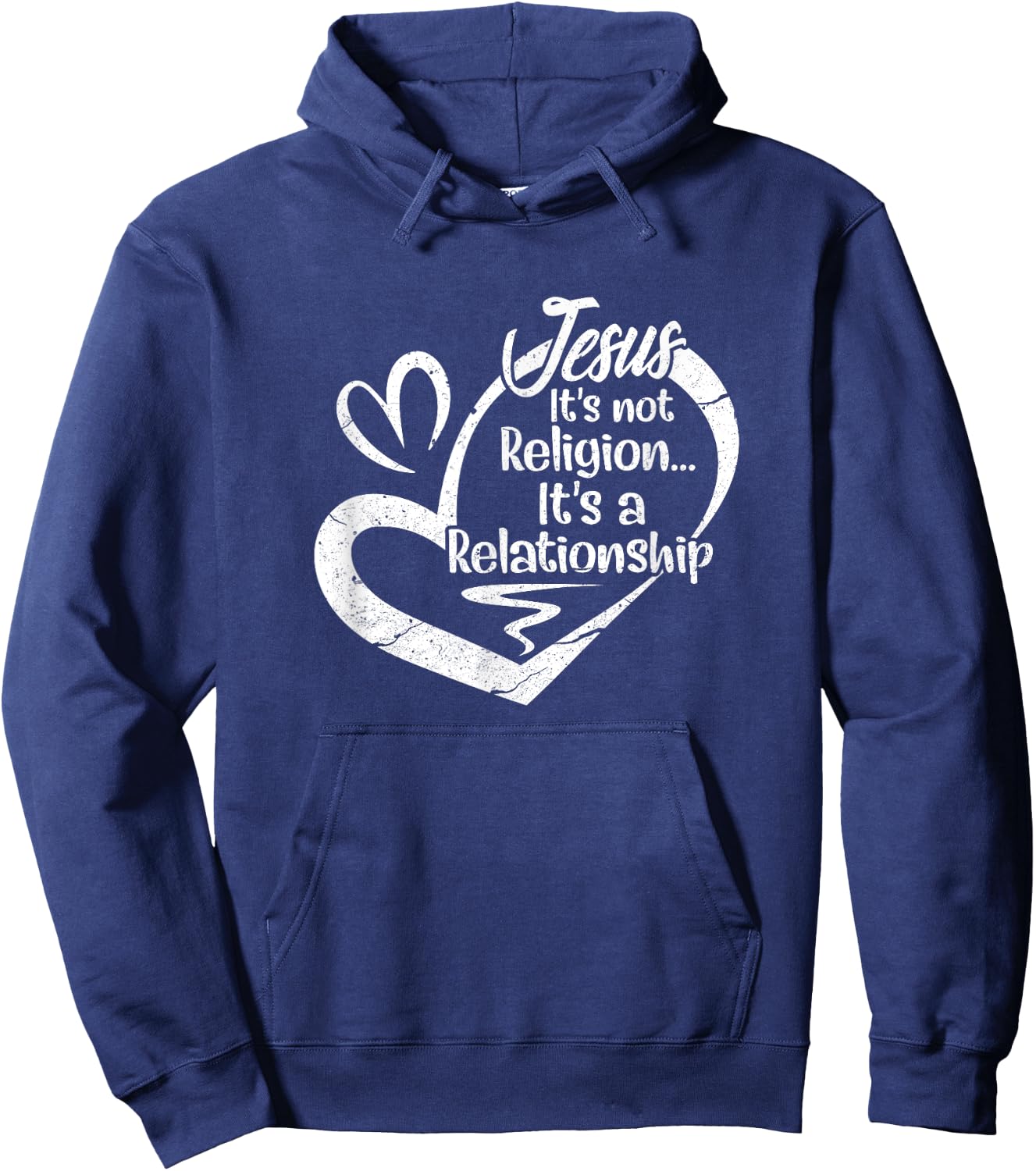 It's Not A Religion It's A Personal Relationship Christian Hoodie - Hoodie | Navy