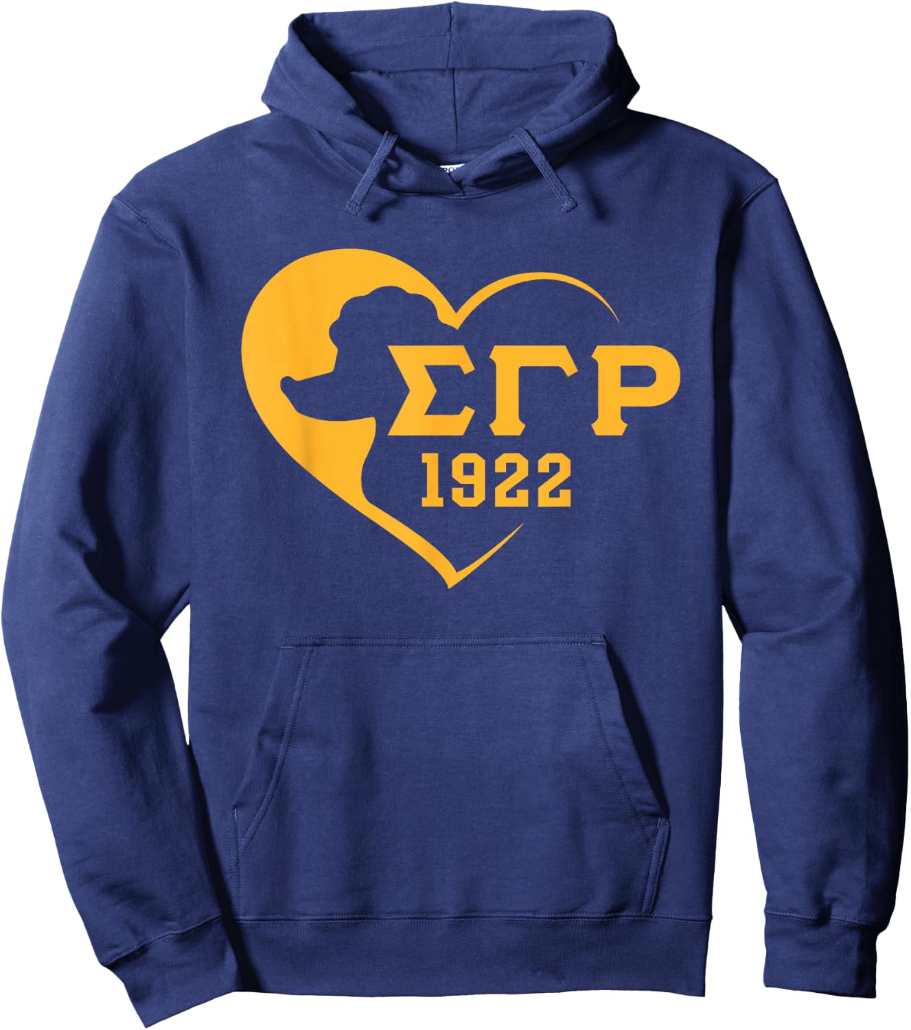 Sigma Gamma Rho Paraphernalia, Sigma Pretty Poodles Sorority Hoodie - Hoodie | Navy