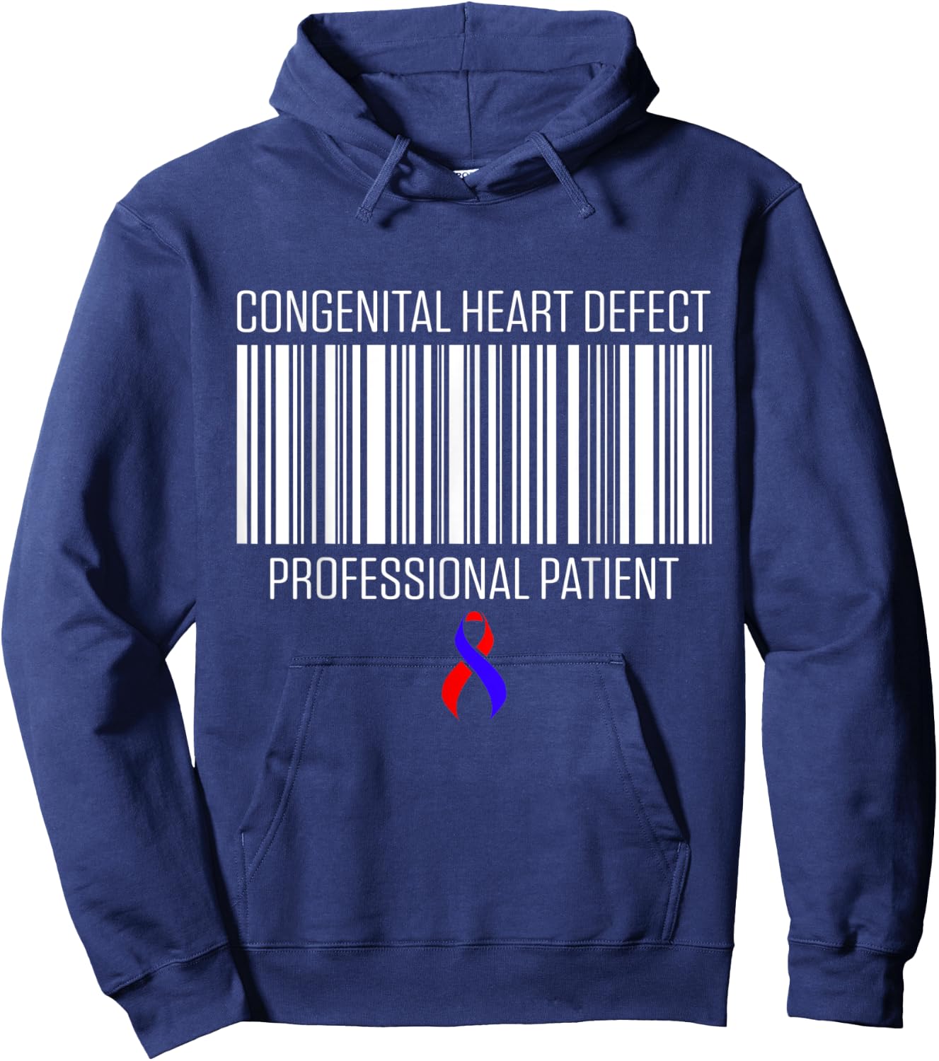 Congenital Heart Disease Defect Survivor Patient CHD Warrior Hoodie - Hoodie | Navy