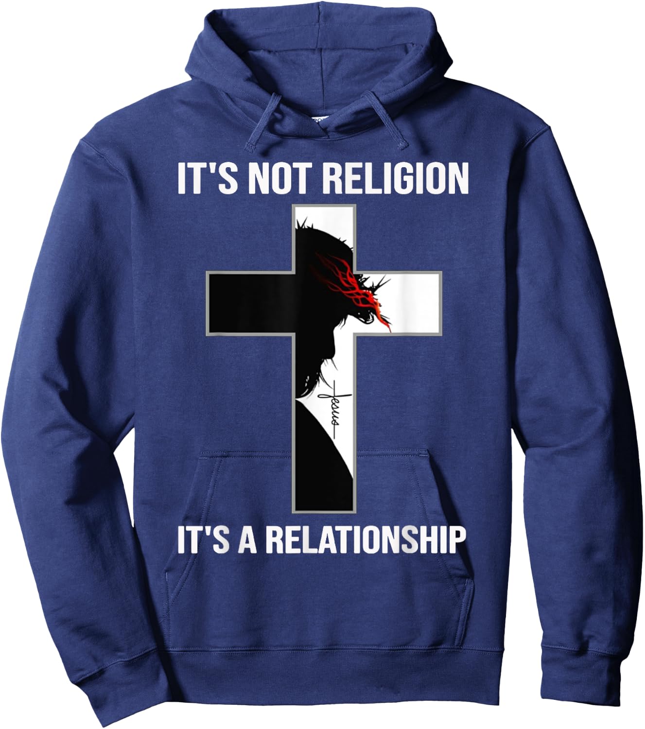 It's Not A Religion, It's A Personal Relationship Hoodie - Hoodie | Navy