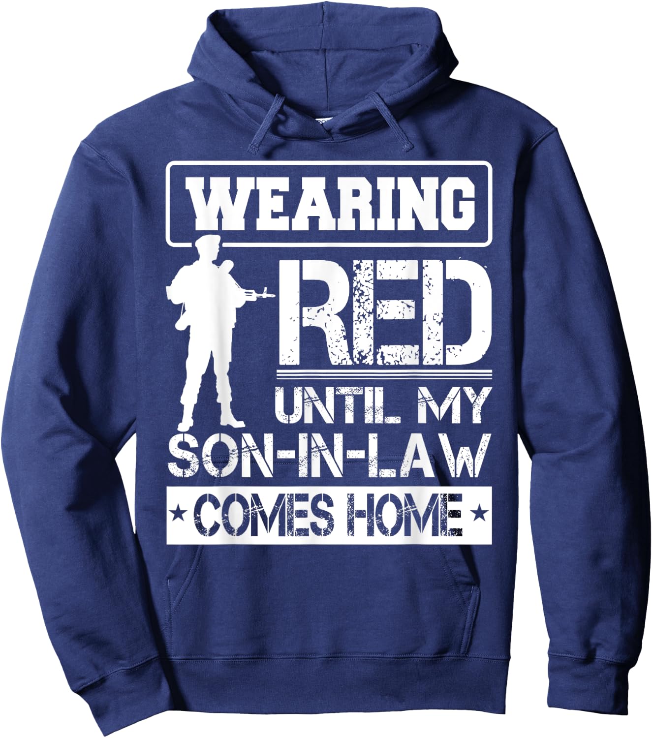 Red Friday For My Son In Law Military Troops Deployed Wear Hoodie - Hoodie | Navy