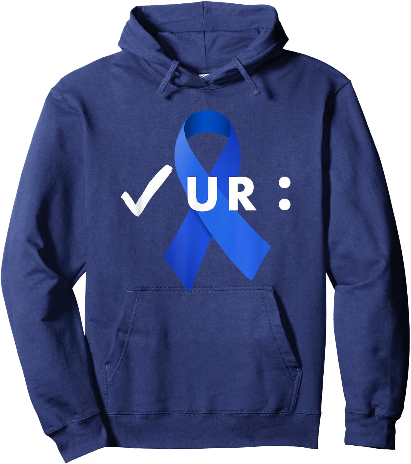 Check Your Colon, Colonoscopies. Colon Cancer Awareness Hoodie - Hoodie | Navy