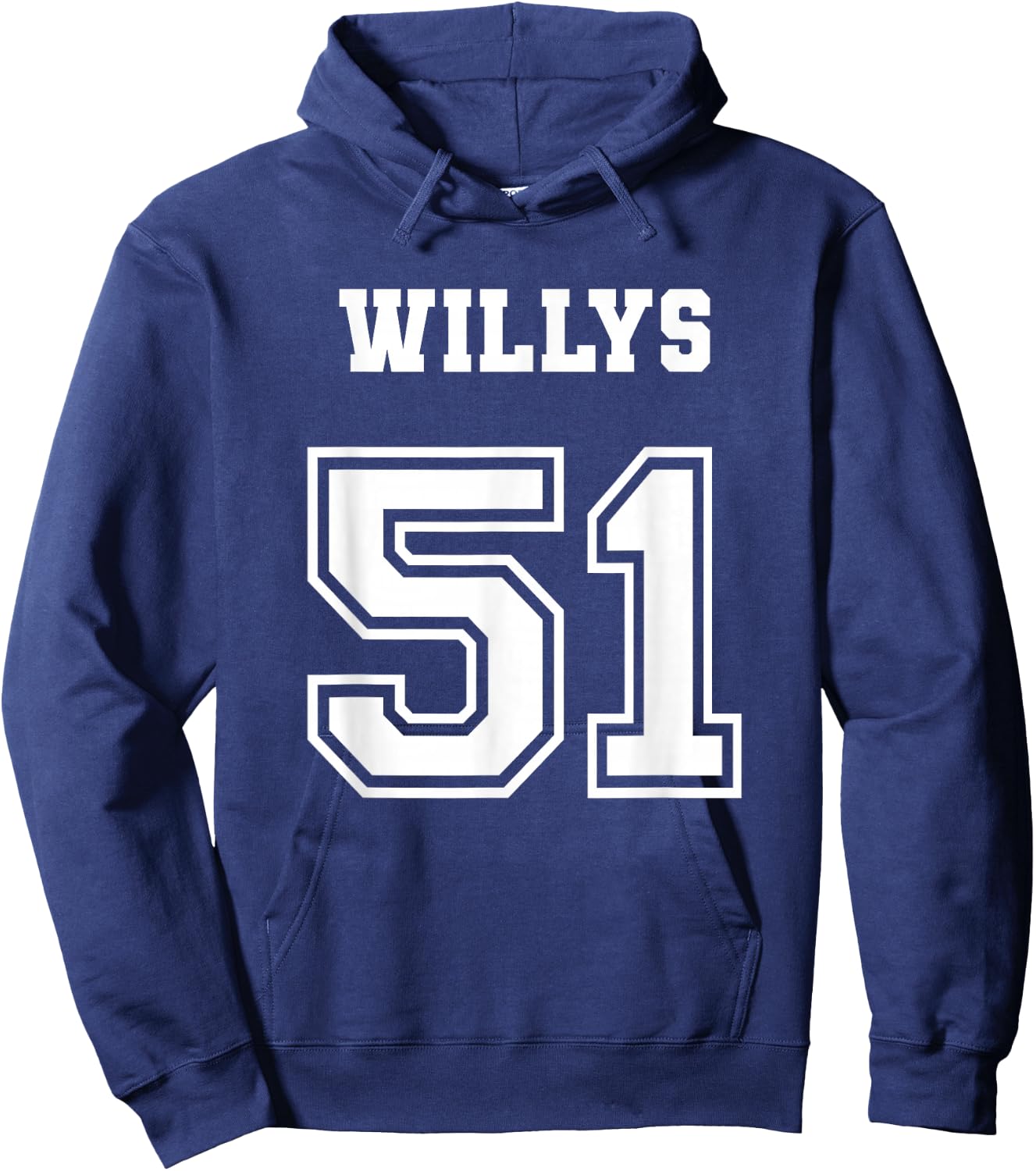 Jersey Style 51 1951 Willys 4x4 Vintage MB Army Truck Car Hoodie - Hoodie | Navy