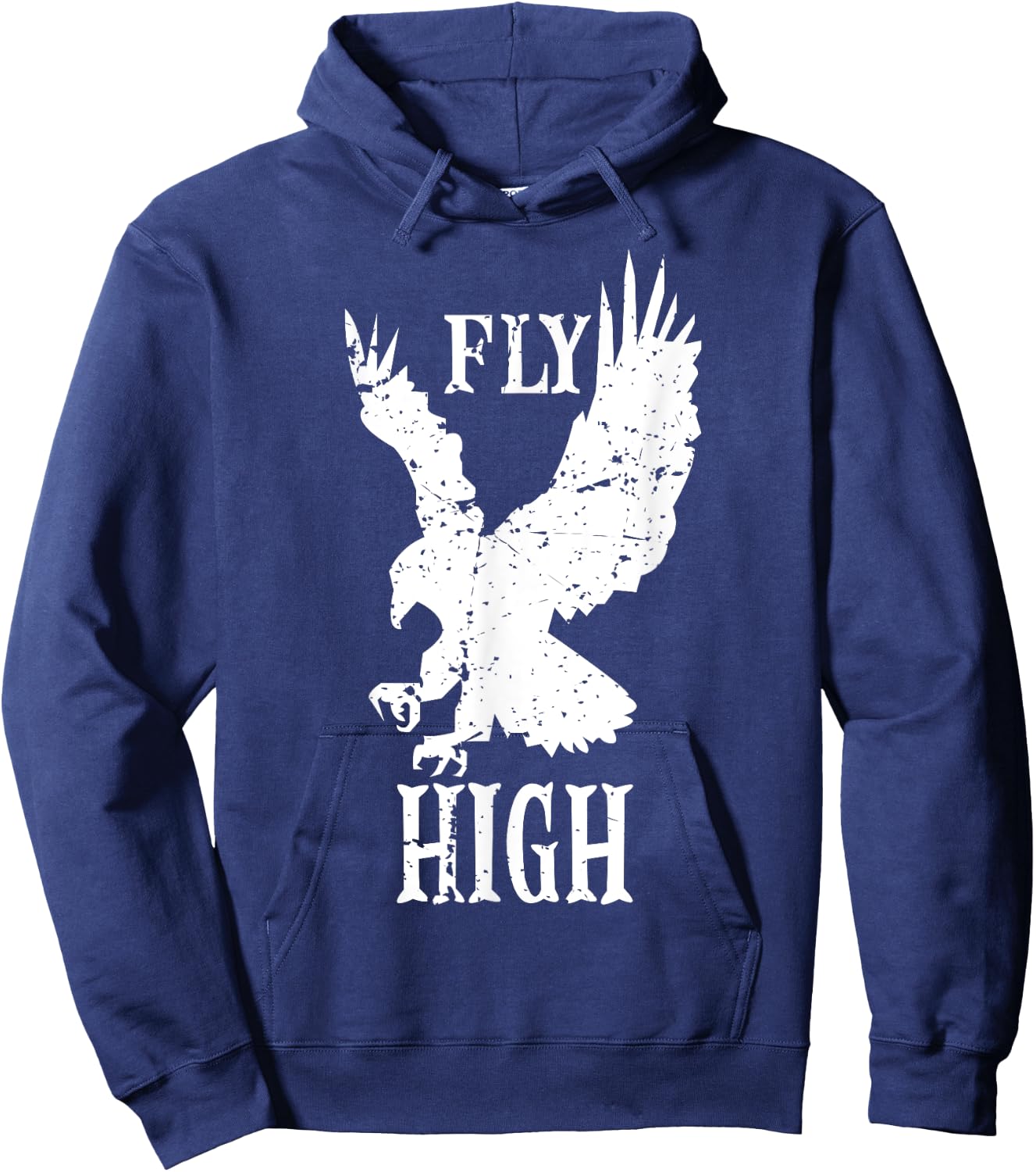 Eagles Fly High Vintage Eagles Flying Bird Inspirational Hoodie - Hoodie | Navy
