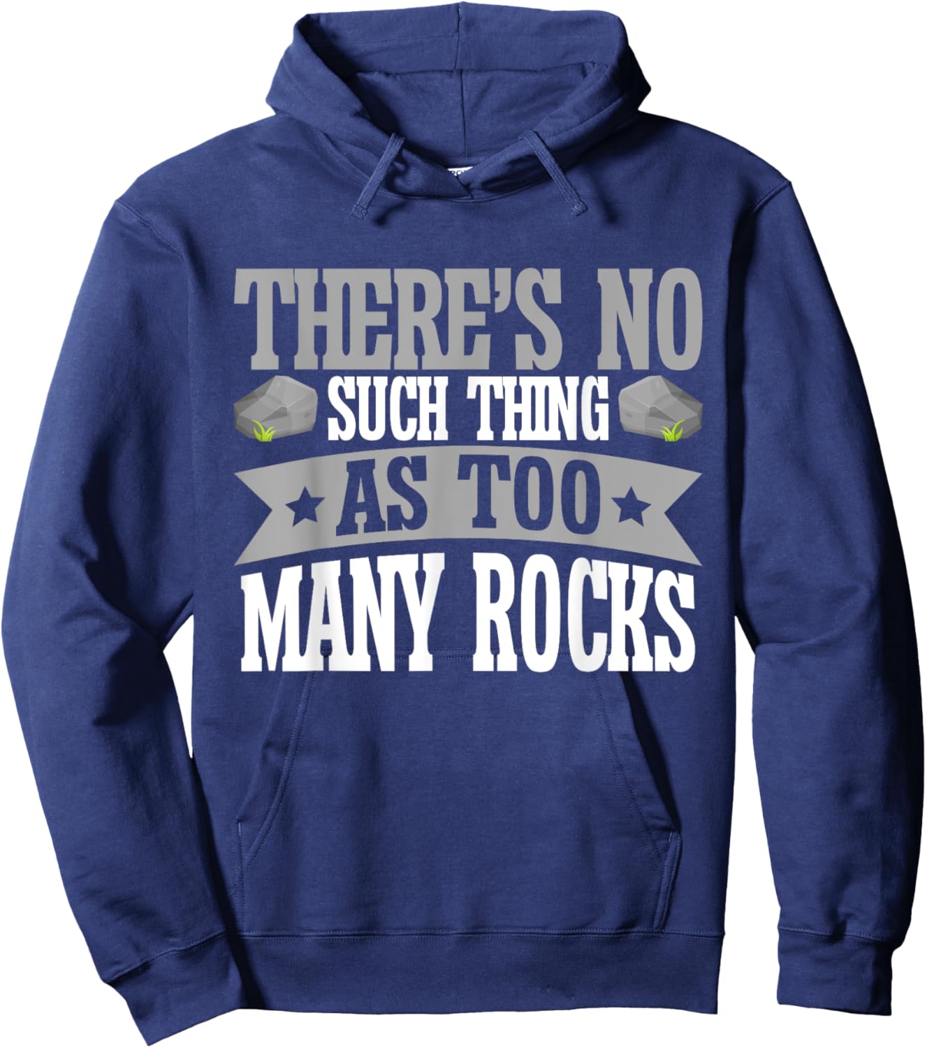 There's No Such Thing as Too Many Rocks Mineral Collection Hoodie - Hoodie | Navy