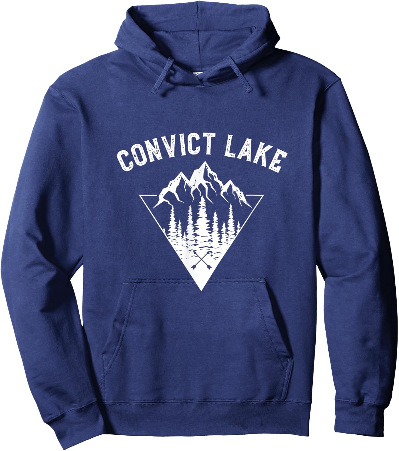 Convict Lake CA California Travel Fishing Camping Souvenir Hoodie - Hoodie | Navy