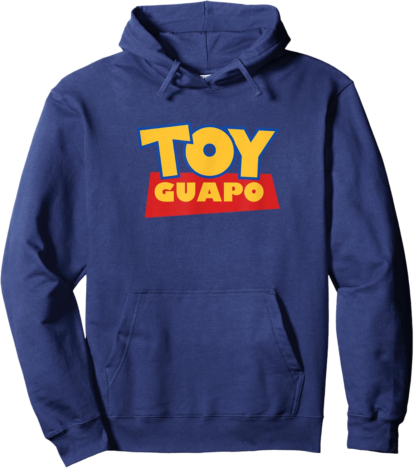 Pan Dulce Designs Men's Funny Toy Guapo - Black, Small, Short Sleeve Hoodie - Hoodie | Navy