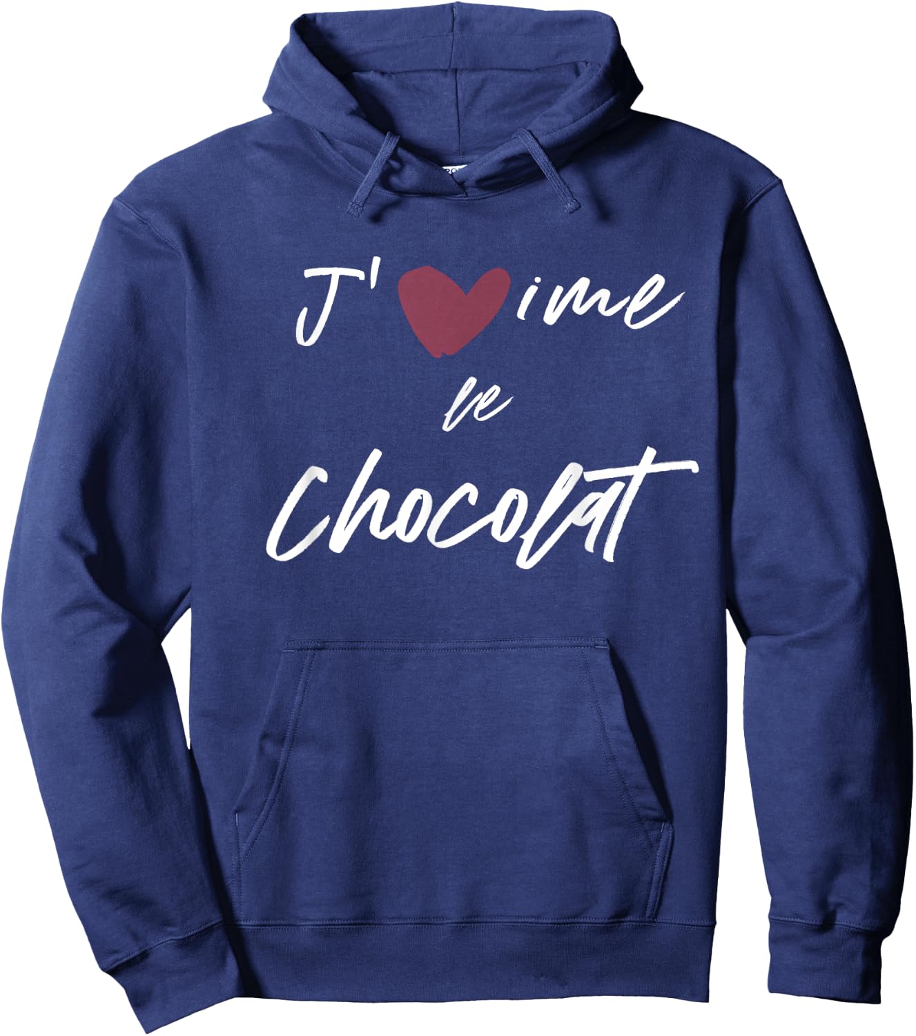 J'aime Le Chocolat Gift Men Women Kids Son Daughter Hoodie - Hoodie | Navy