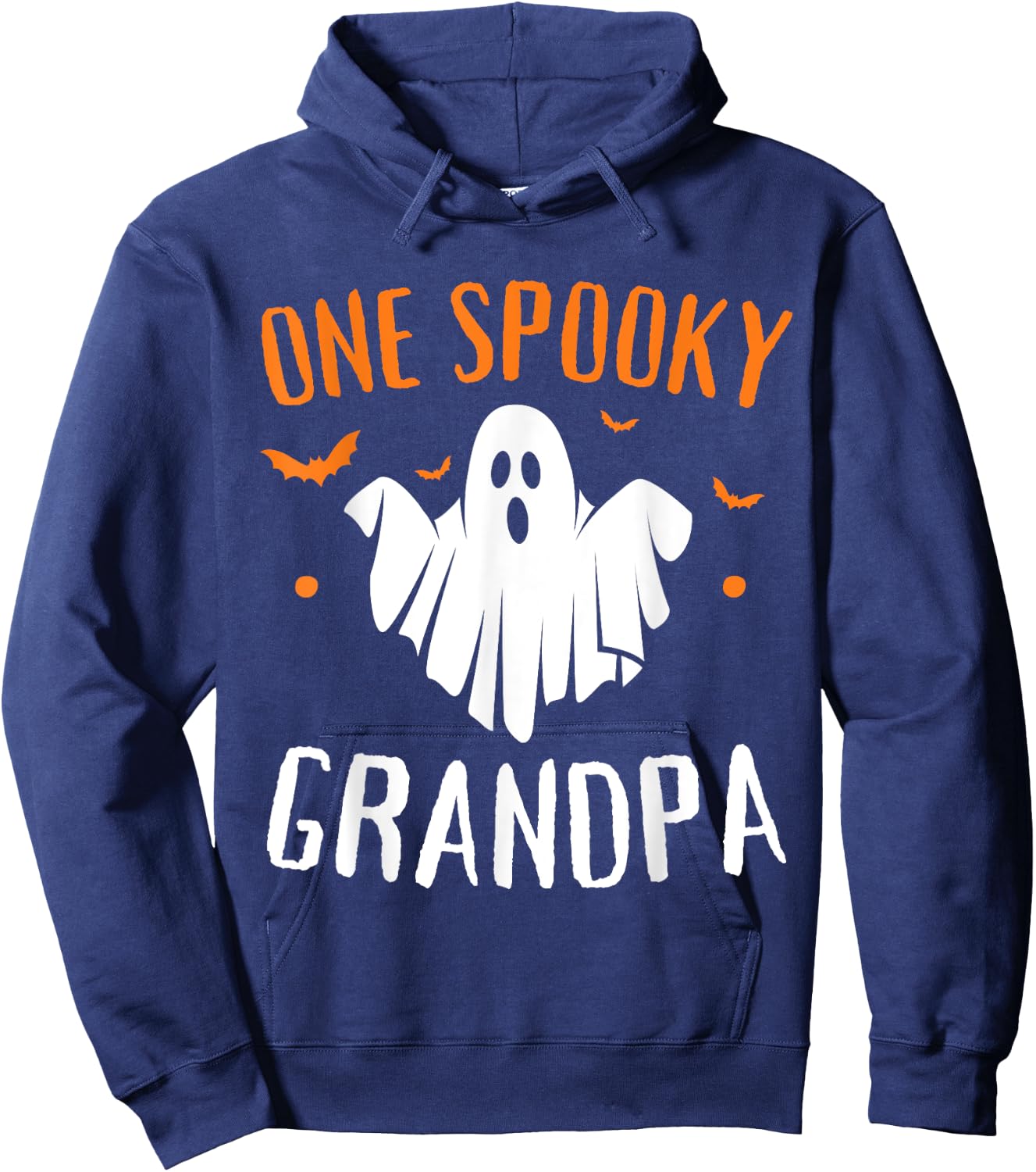 One Spooky Grandpa Shirt Funny Halloween Matching Family Hoodie - Hoodie | Navy