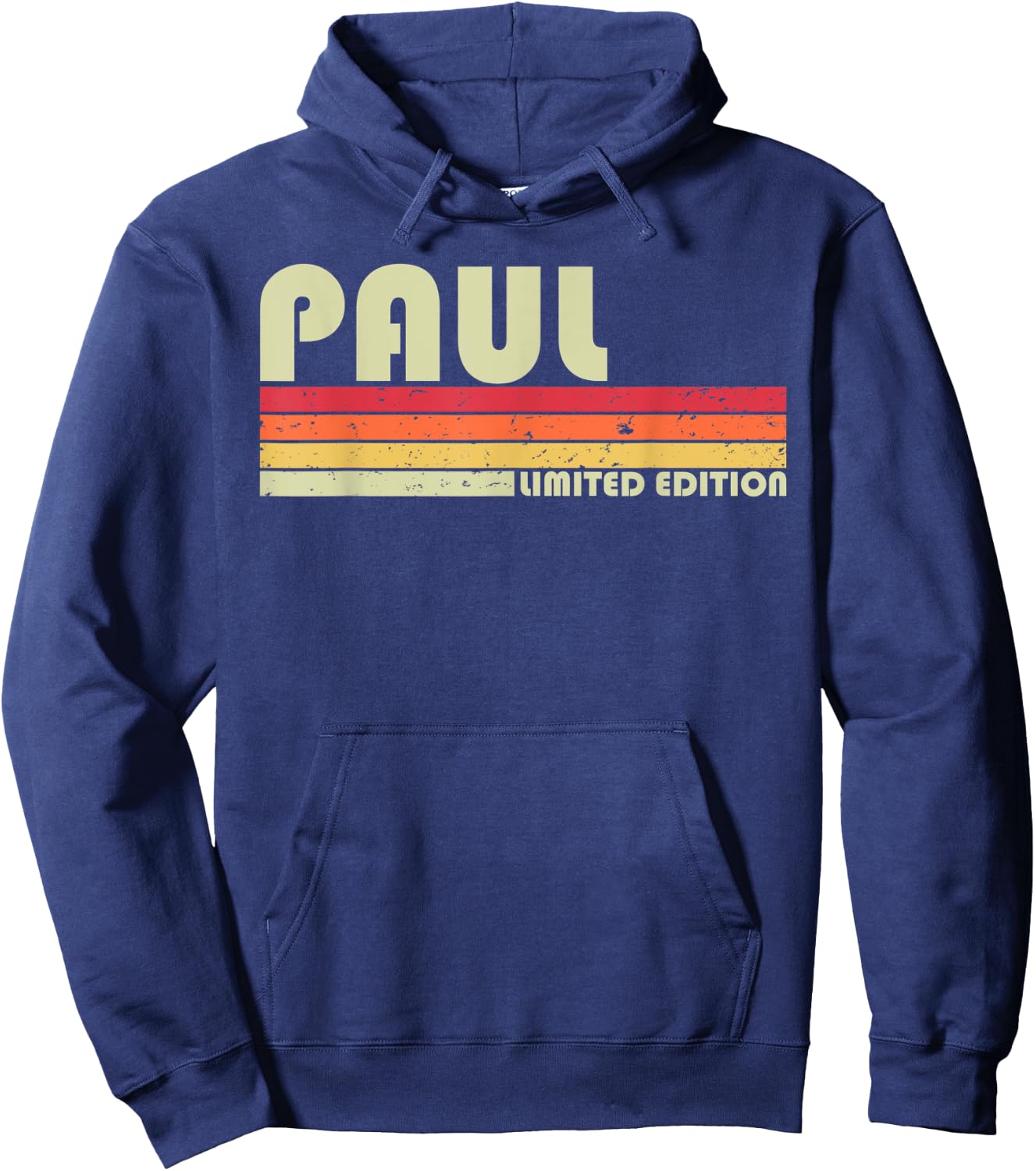 PAUL Surname Funny Retro Vintage 80s 90s Birthday Reunion Hoodie - Hoodie | Navy