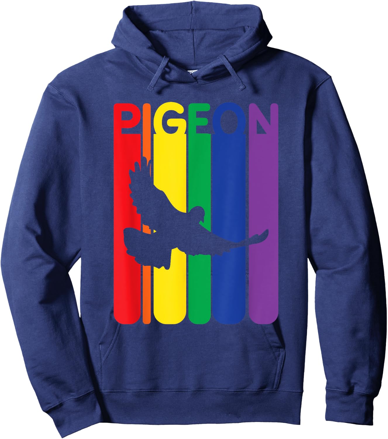 Pigeon Enthusiast Colorful Bird Lover Gift Hoodie - Hoodie | Navy