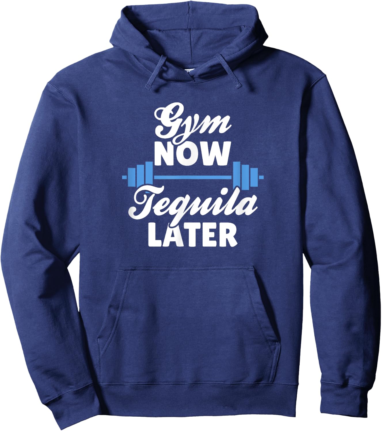 Gym Now, Tequila Later Hoodie - Hoodie | Navy
