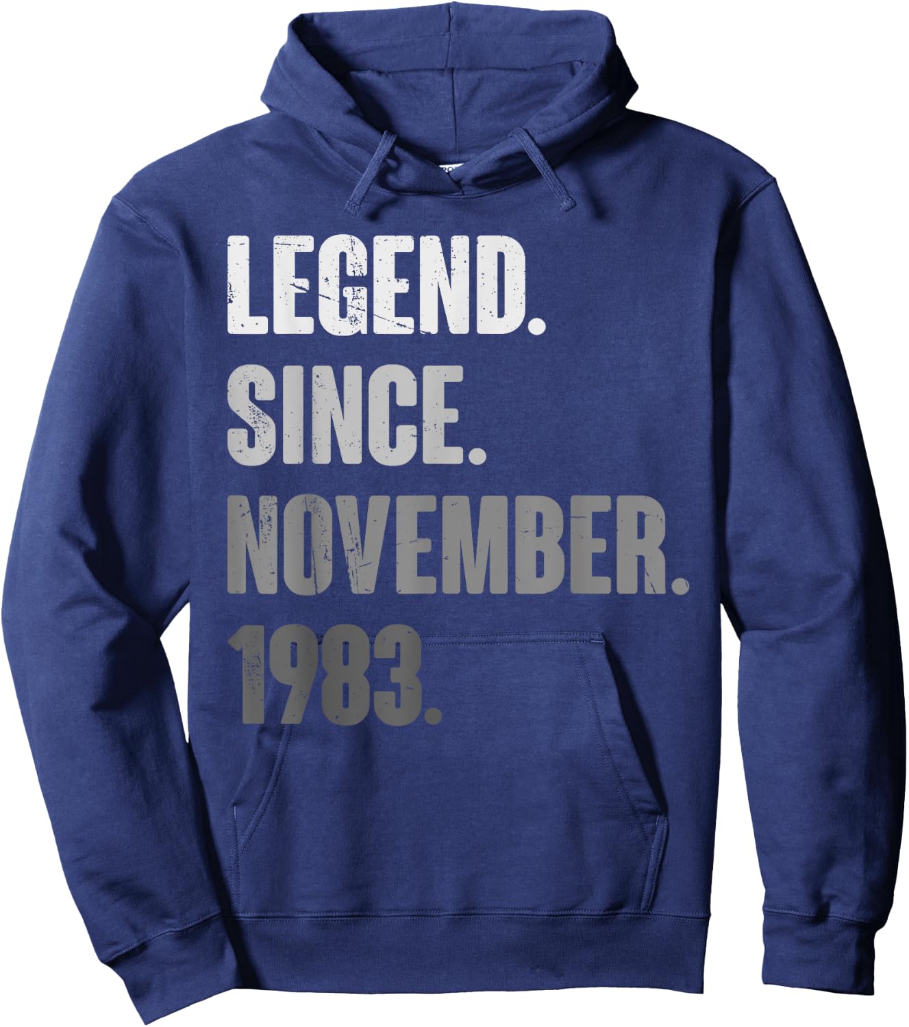 40th Birthday Funny 40 Year Old November 1983 Vintage Retro Hoodie - Hoodie | Navy