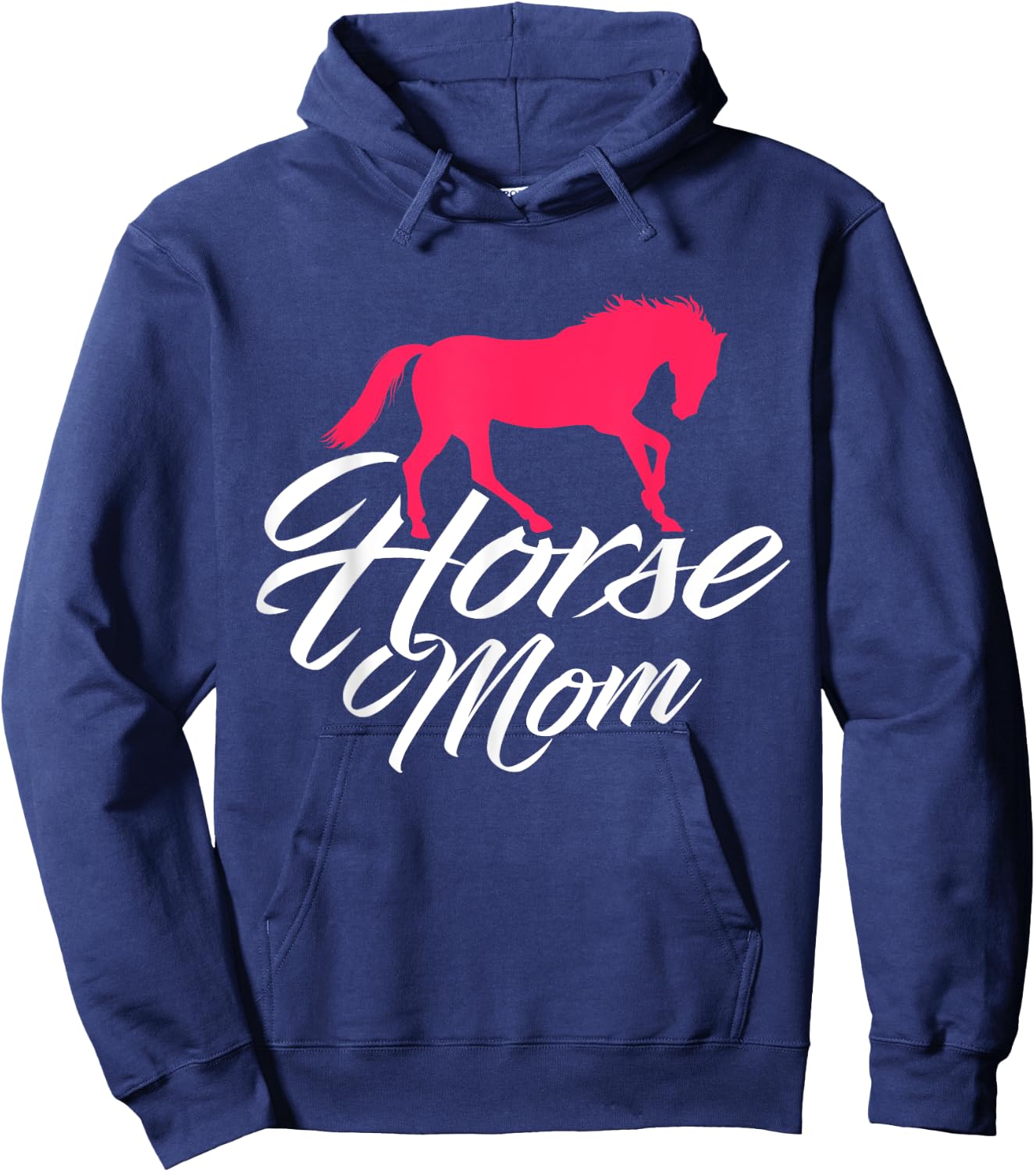 Funny Horse Riding Mom Horseback Riding Horse Mom Hoodie - Hoodie | Navy