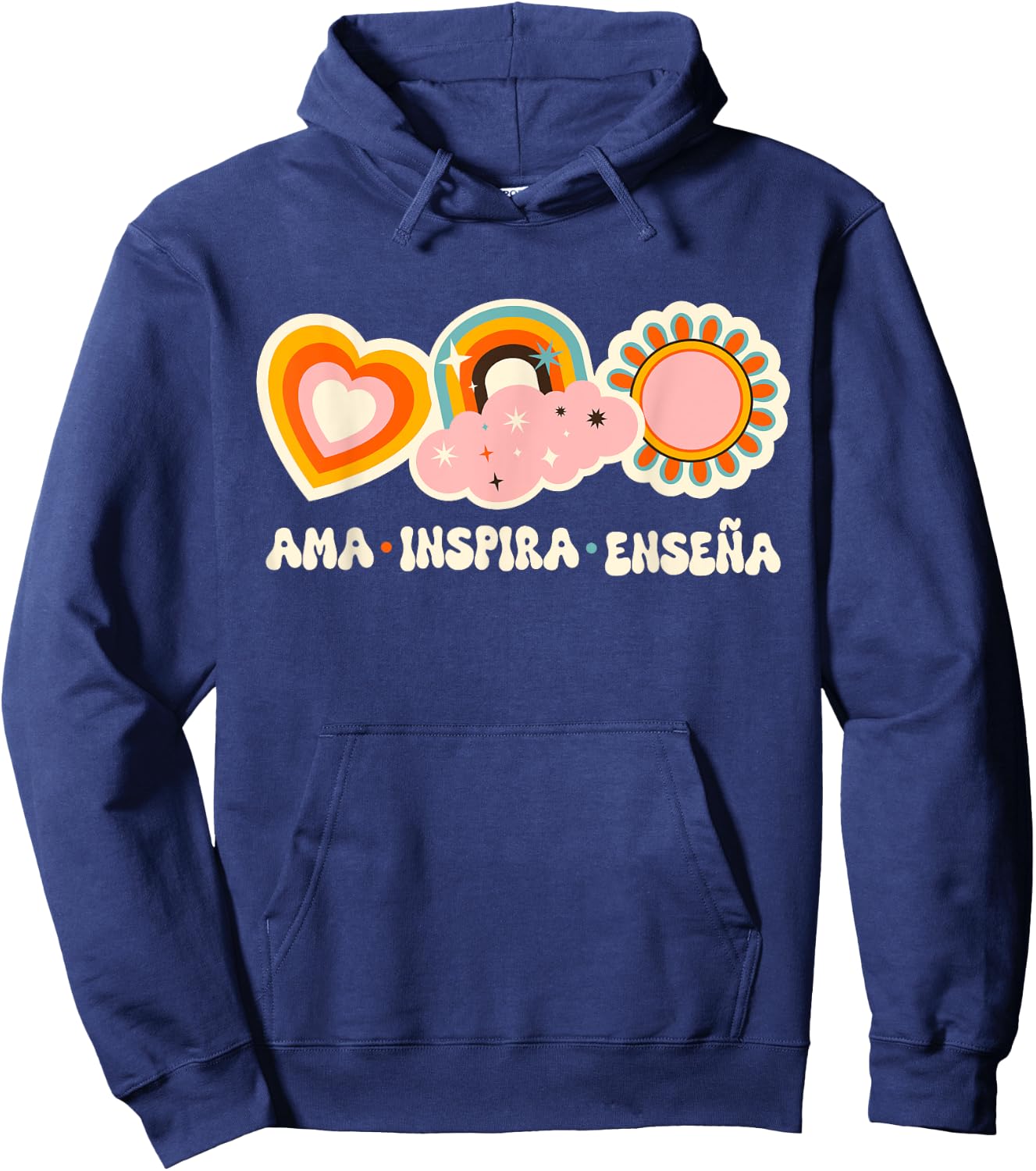 Hispanic Teacher Bilingual Teacher Spanish Teacher Hoodie - Hoodie | Navy