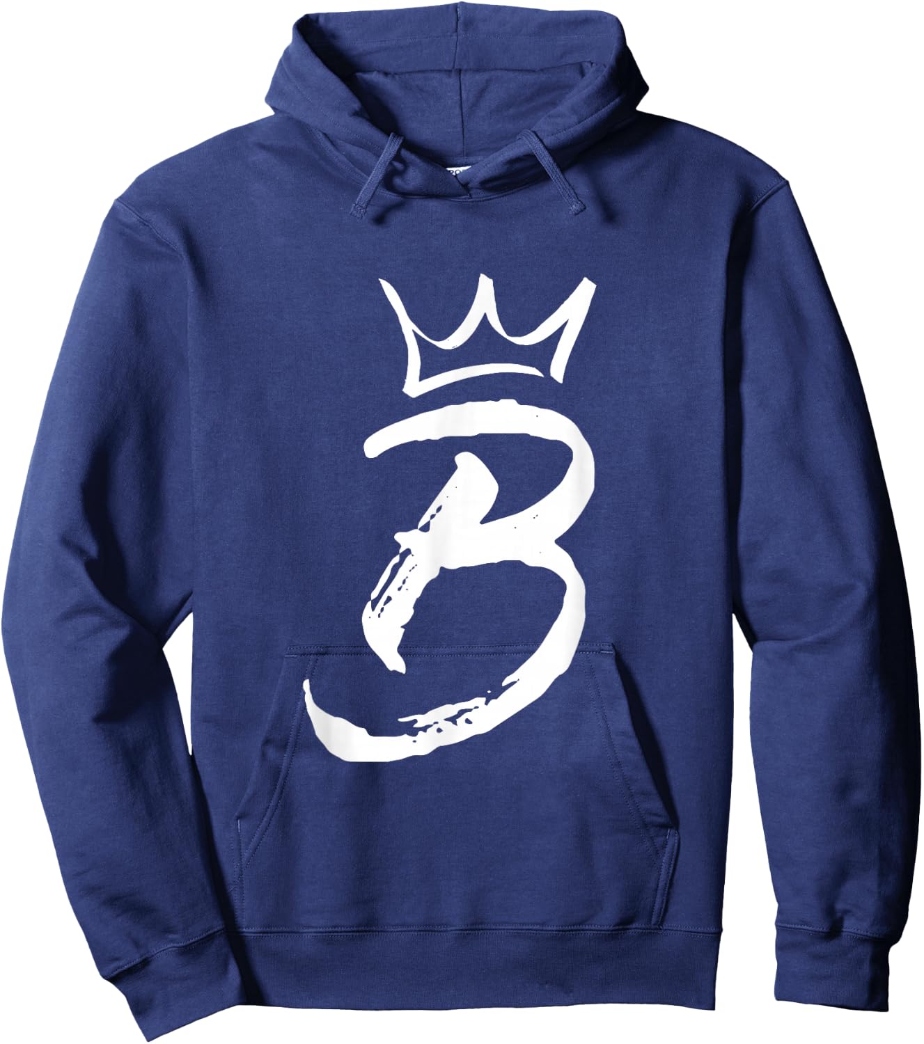 Queen King Letter B - Favorite Letter with Crown Alphabet Hoodie - Hoodie | Navy