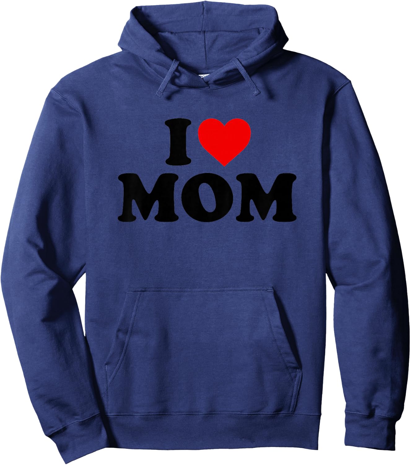 Kids I Love Mom Shirt For Boy Girl Toddler Children Youth Hoodie - Hoodie | Navy
