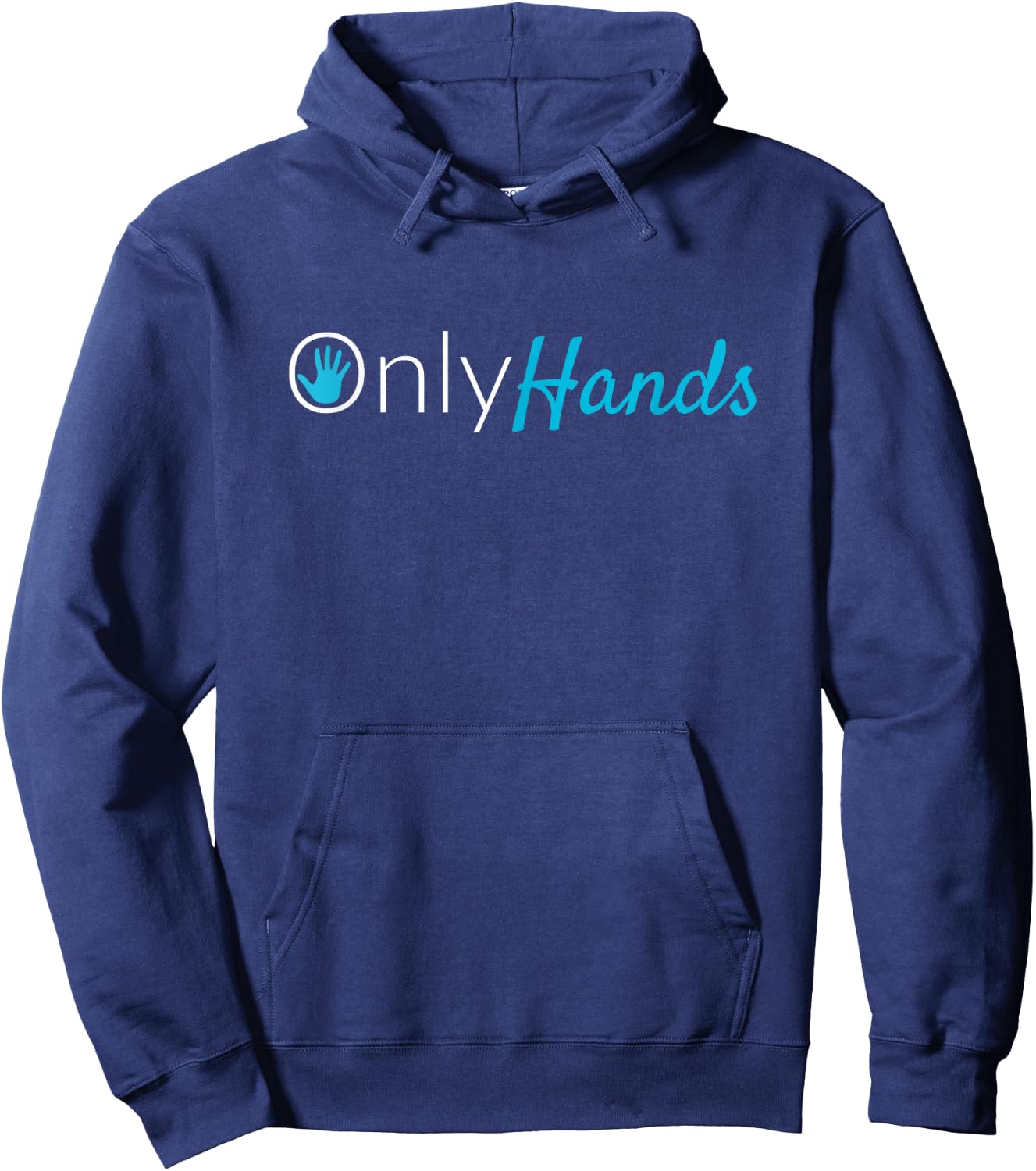 OnlyHands Zag Black , Small, Short Sleeve, Letter Print, Modern, Casual, Sports, Maternity, Travelling Hoodie - Hoodie | Navy