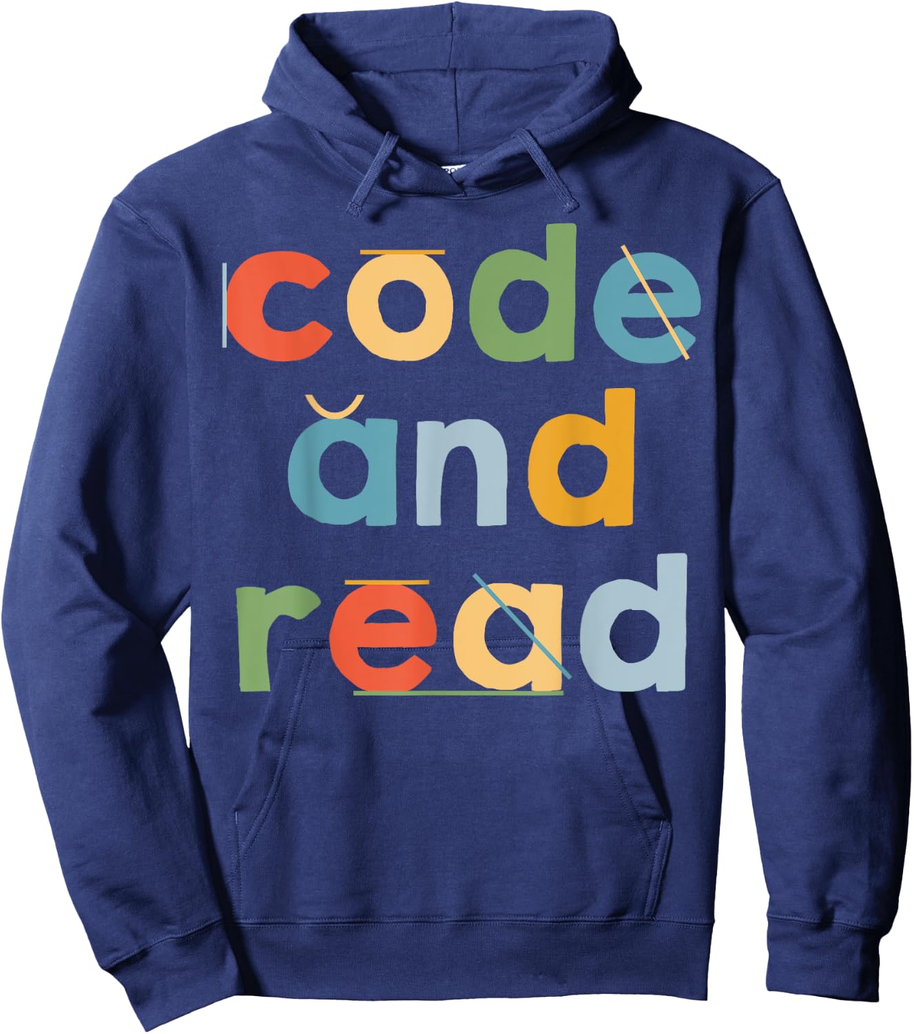Code And Read Dyslexia Learning Disability Dyslexic Women Hoodie - Hoodie | Navy
