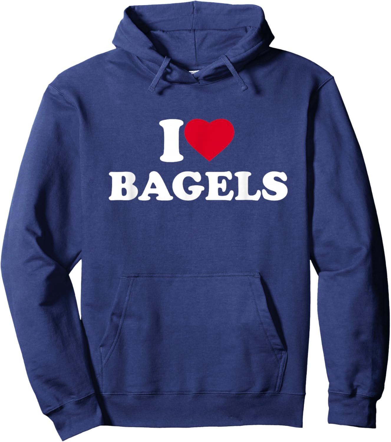 I Love Bagels I Heart Bagels Lover Baker Hoodie - Hoodie | Navy