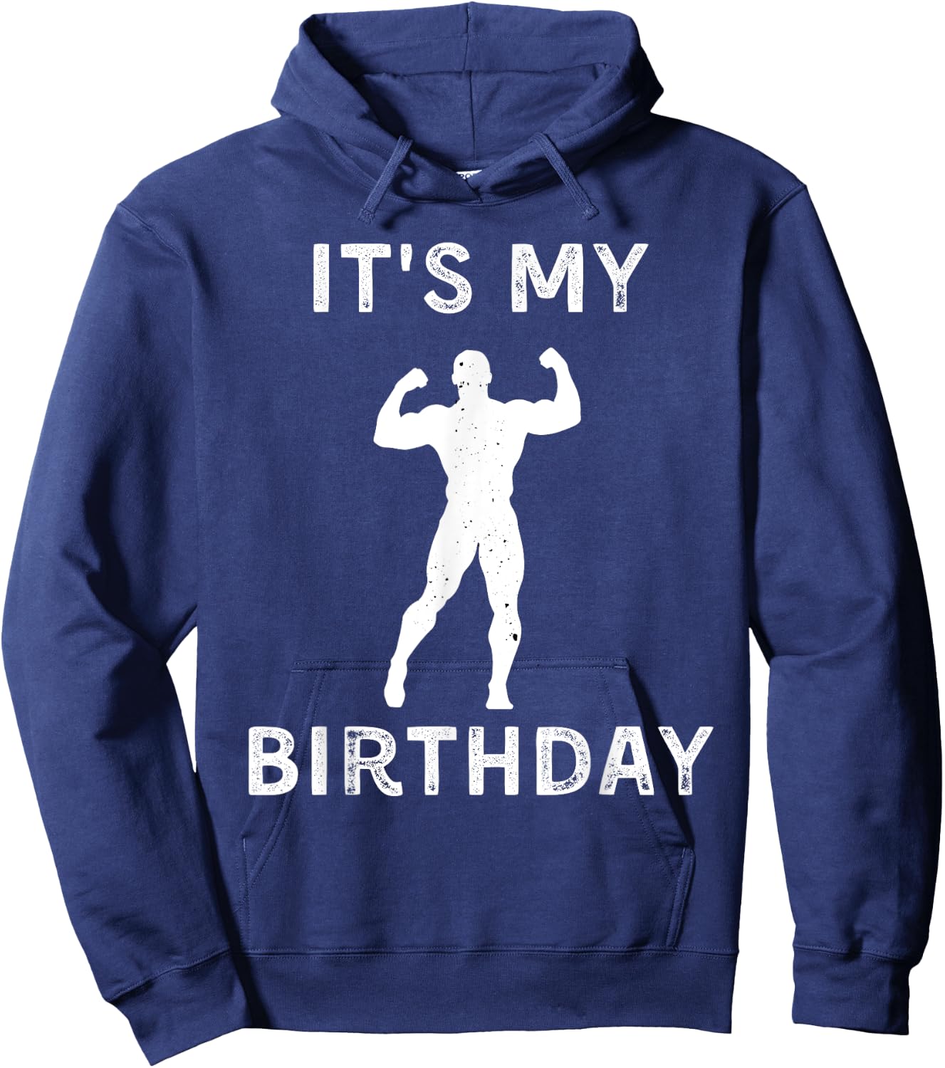It's My Birthday Lifting Weights Lover Vintage Retro Hoodie - Hoodie | Navy