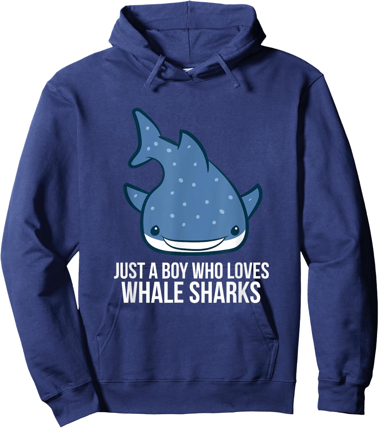 Just a Boy Who Loves Whale Sharks Cute Whale Shark Hoodie - Hoodie | Navy