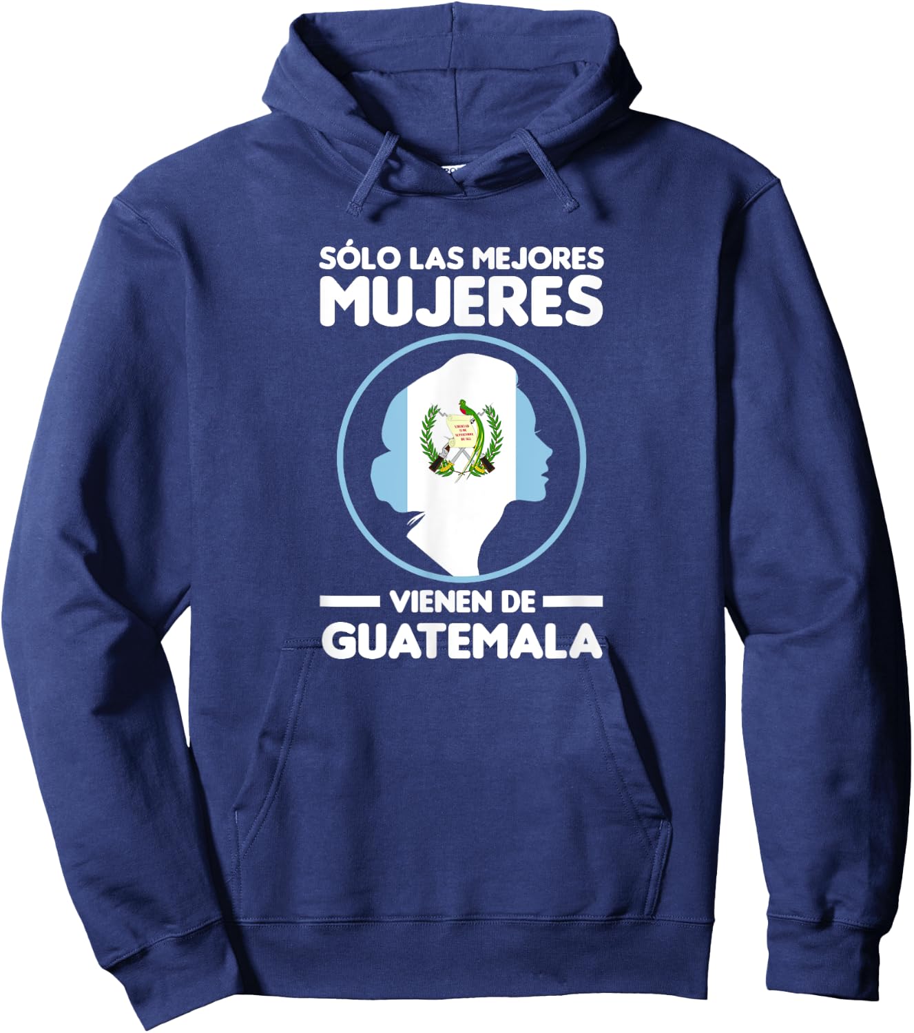 Chapina Guatemalteca Woman Girl Guatemalan Flag Guatemala Hoodie - Hoodie | Navy