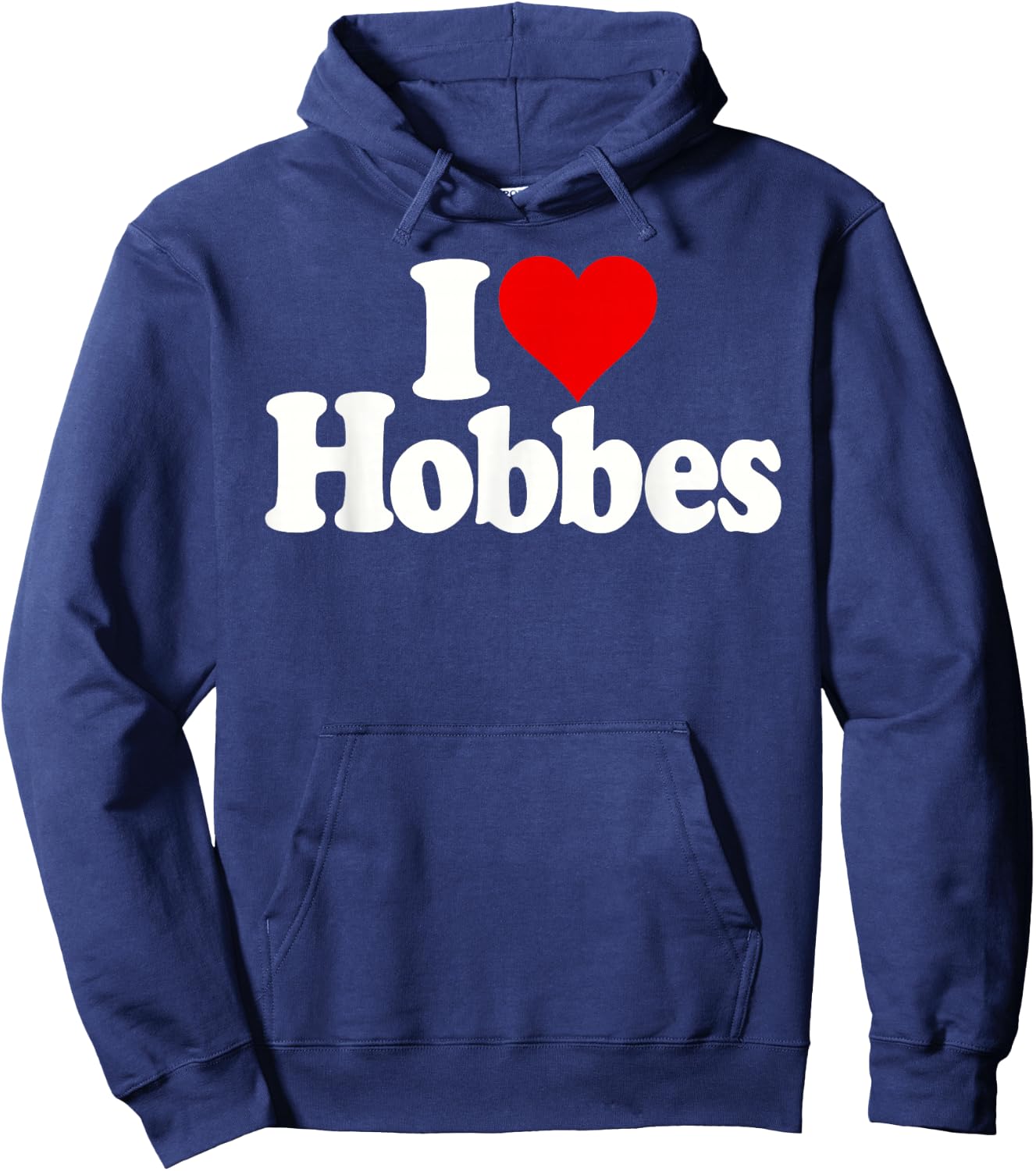 I Love Heart Hobbes Hoodie - Hoodie | Navy