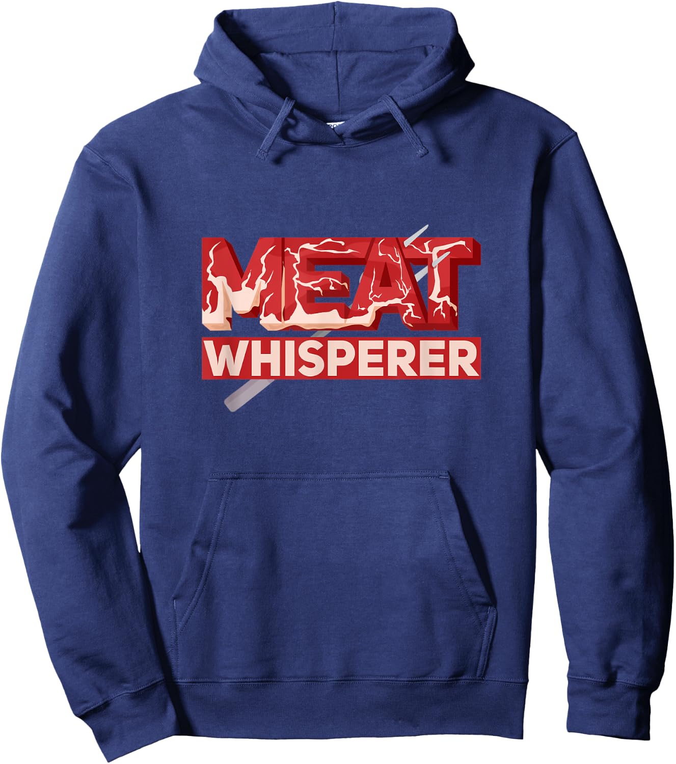 Meat Whisperer BBQ Perfect Beef Cuts, Marinade And Doneness Hoodie - Hoodie | Navy