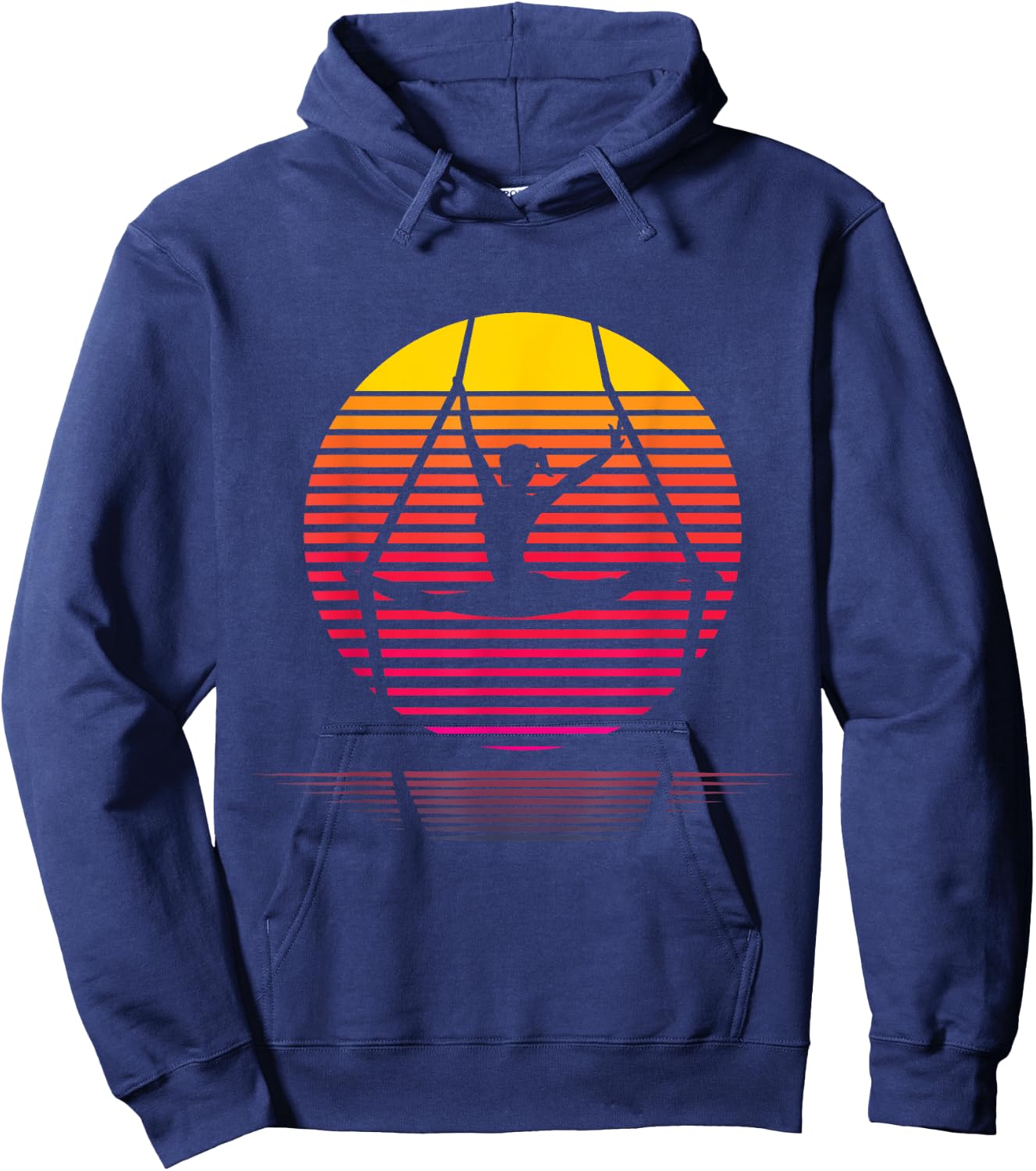 Aerial Yoga Silhouette Lover Gift Aerialist Yogi Dance Gifts Hoodie - Hoodie | Navy