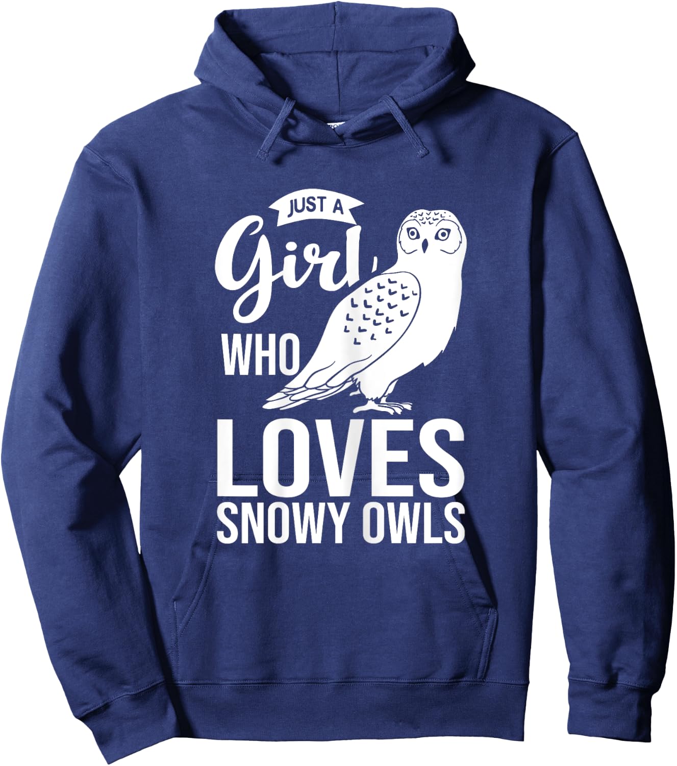 Snowy Owl Bird Animal Hoodie - Hoodie | Navy
