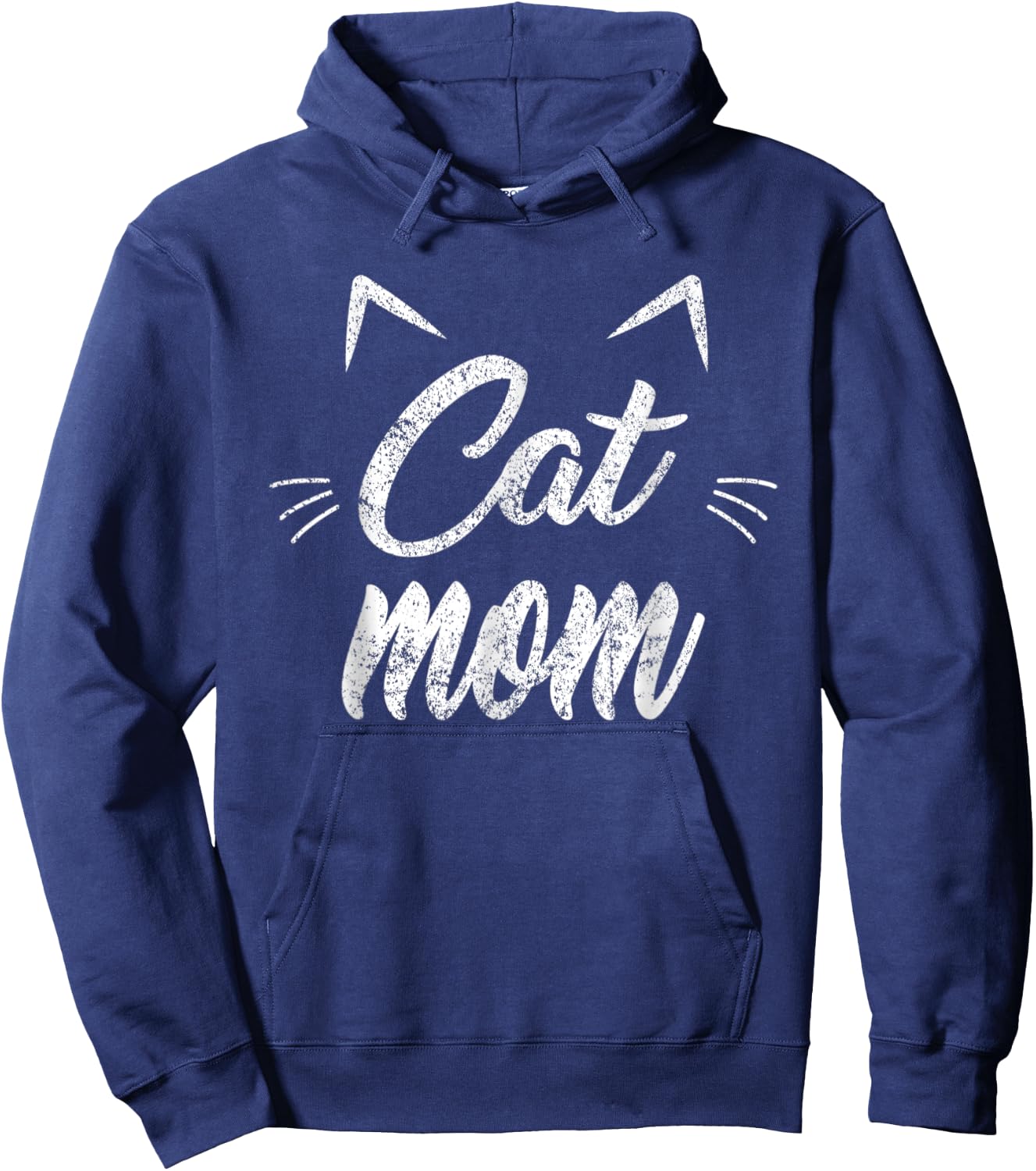 Funny Vintage Best Cat Mom Ever Cat Mother's day Hoodie - Hoodie | Navy