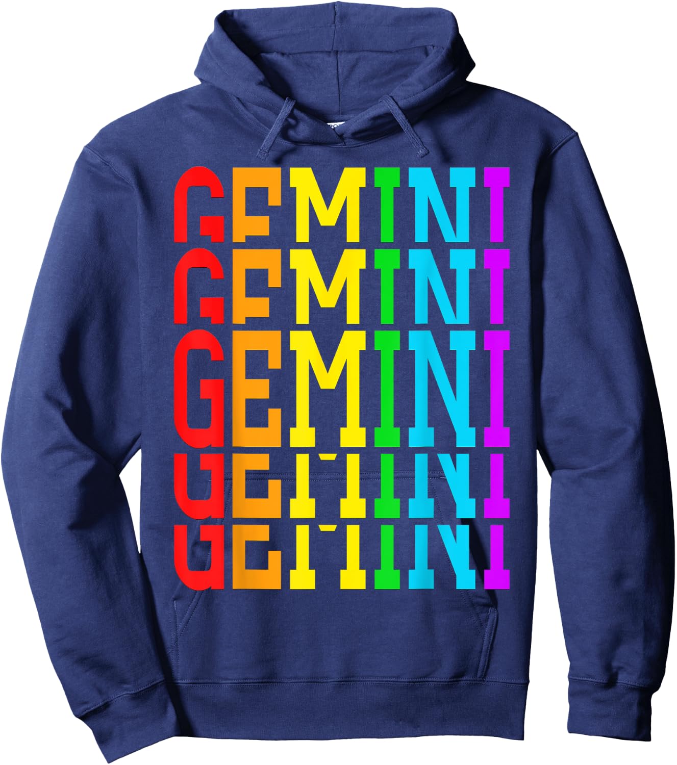 Team Gemini June Girl Horoscope Gemini May King Rainbow Hoodie - Hoodie | Navy