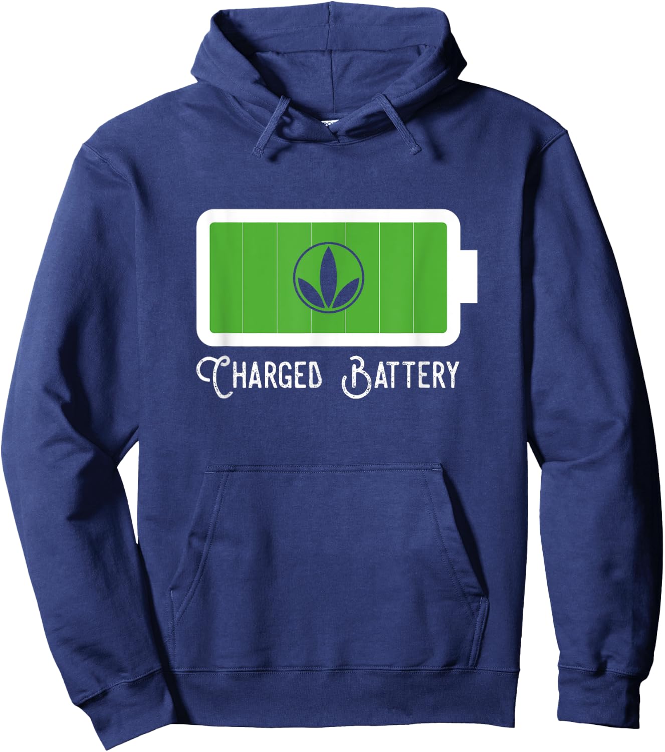 Charged Battery With My Healthy Products Hoodie - Hoodie | Navy