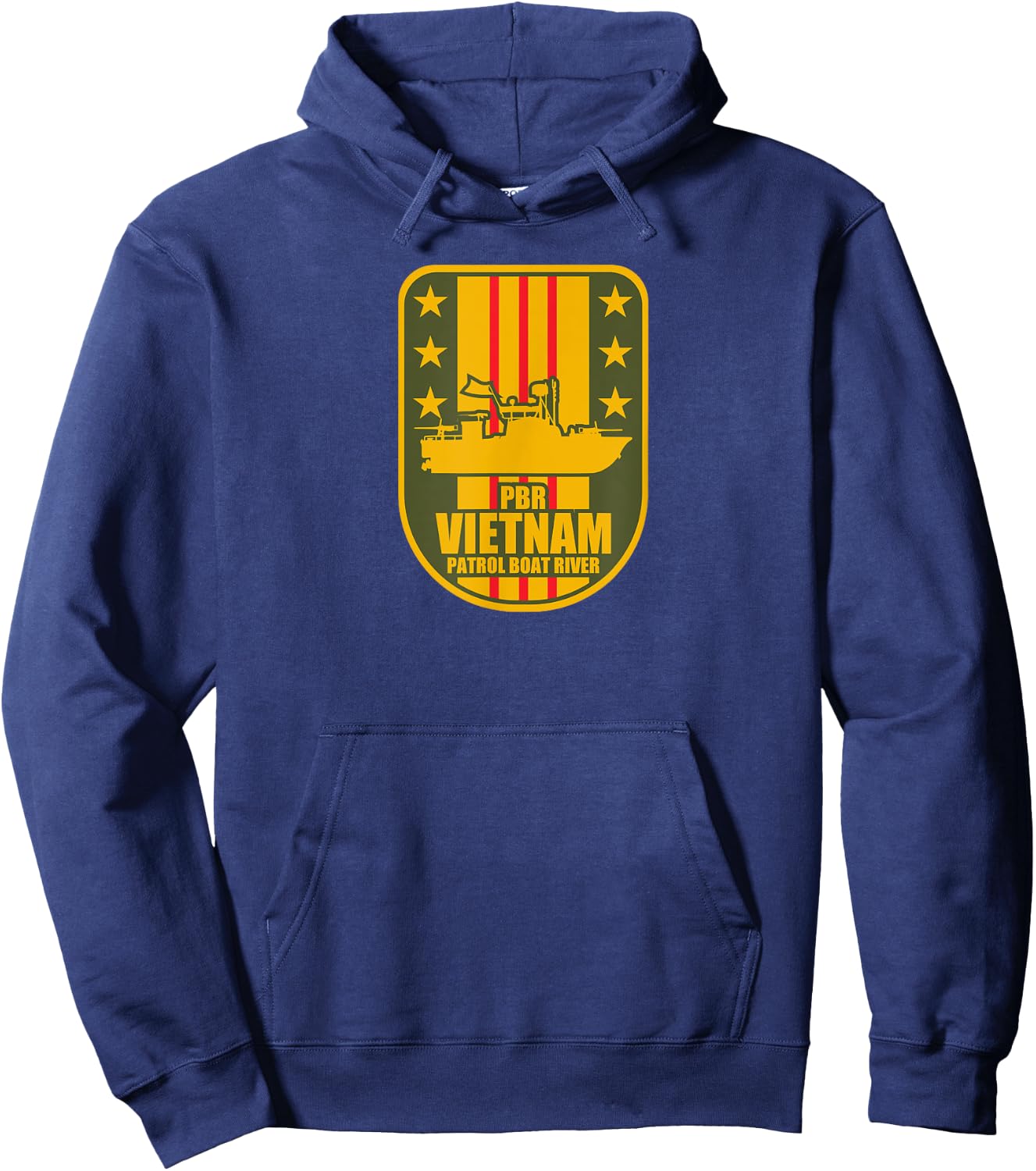 PBR Patrol Boat River Vietnam Patch Hoodie - Hoodie | Navy