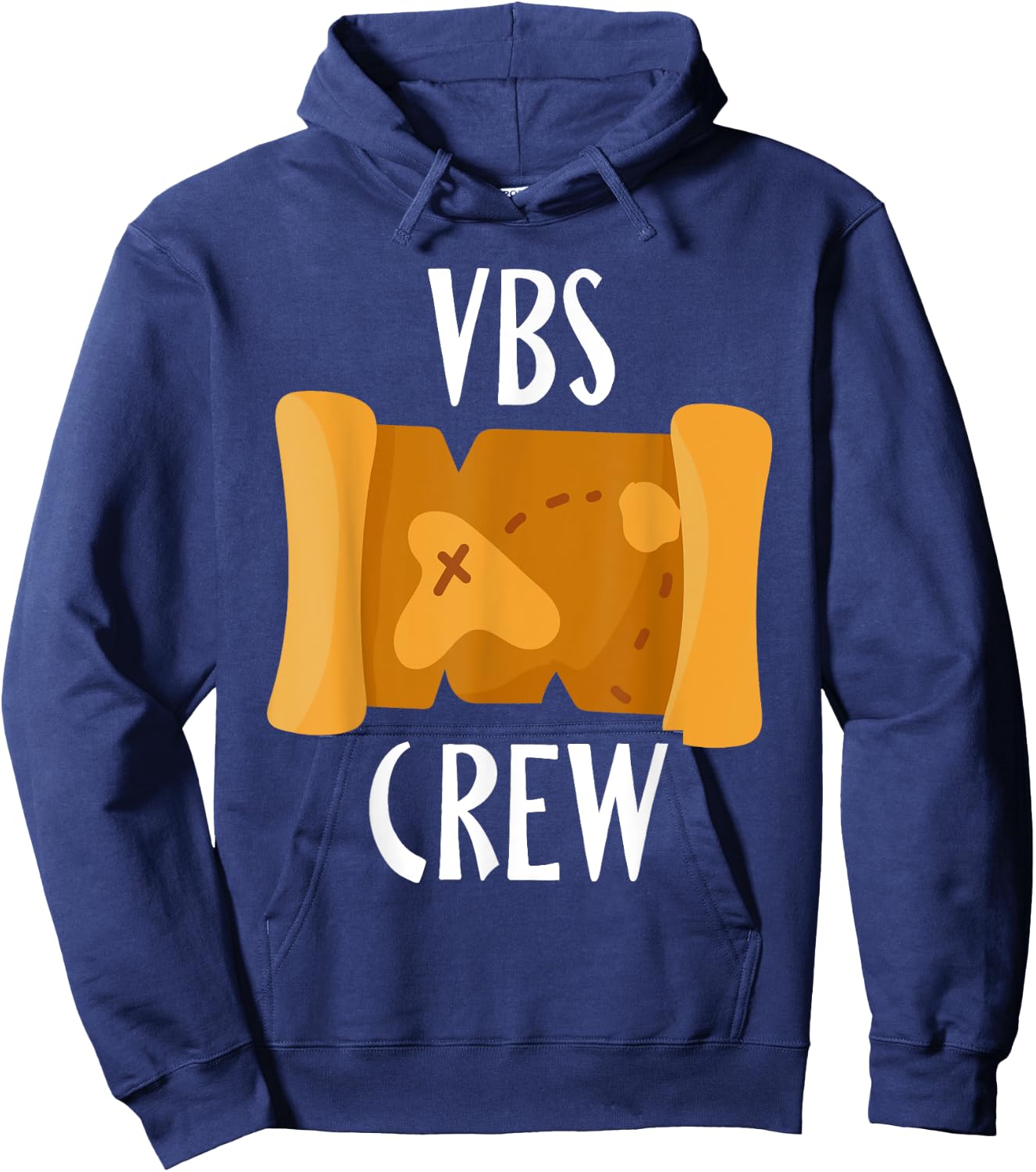 I Love VBS 2024 Crew Vacation Bible School Treasure Map Hoodie - Hoodie | Navy